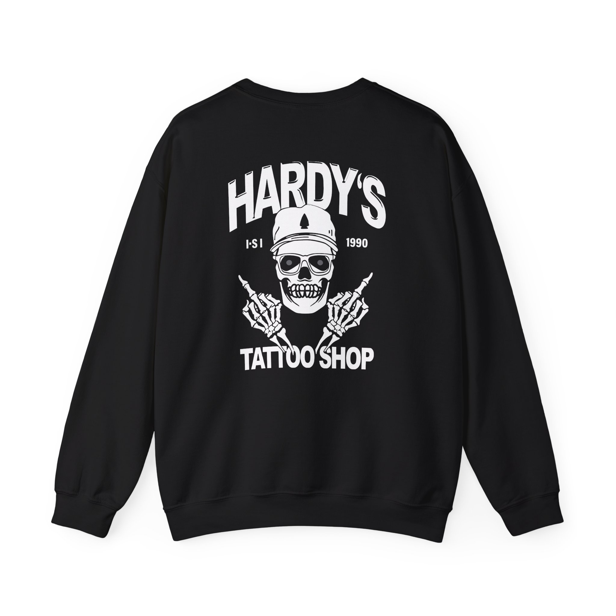 Hardy Tattoo Shop Unisex Heavy Blendâ„¢ Crewneck Sweatshirt