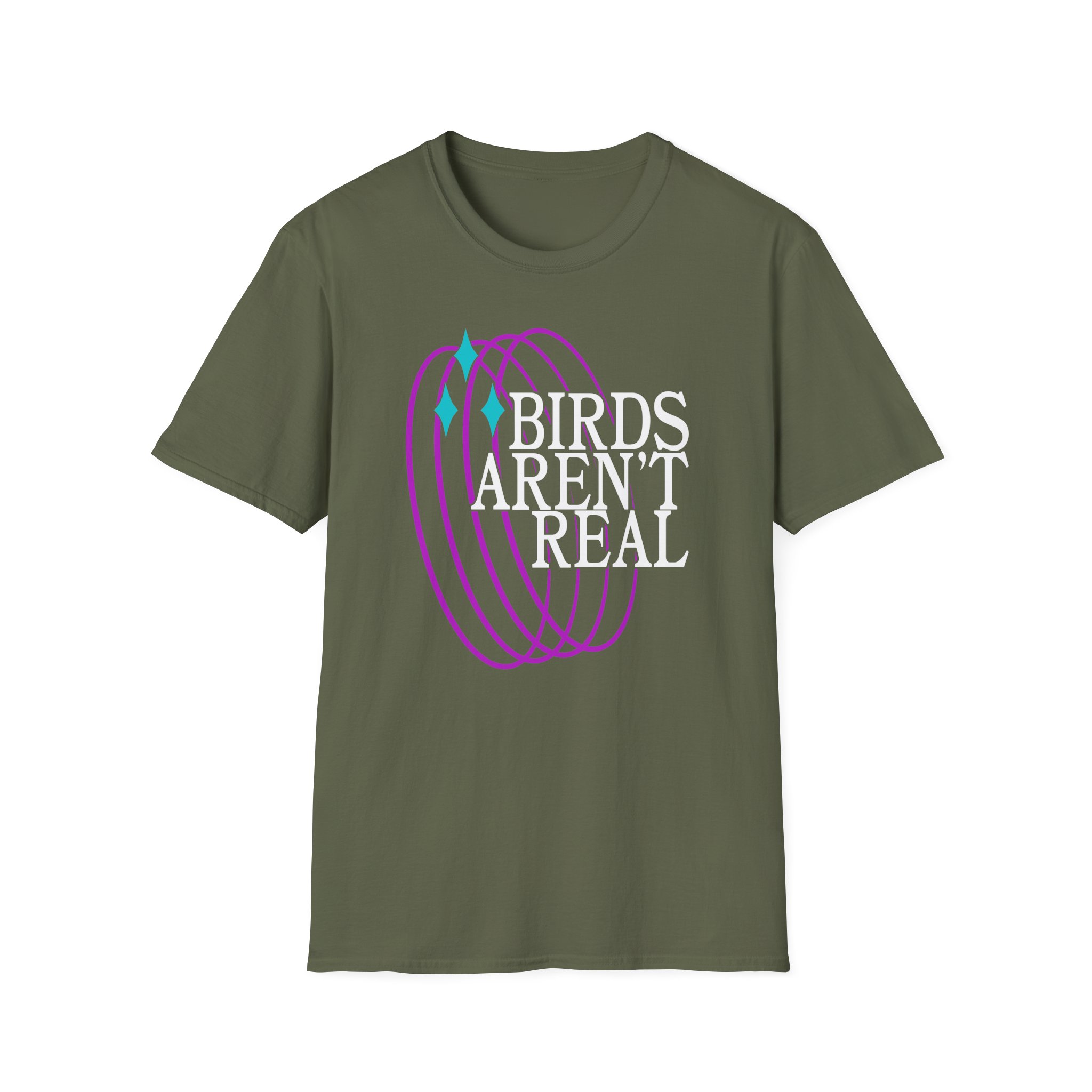 Birds Arent Real Unisex Softstyle T-Shirt