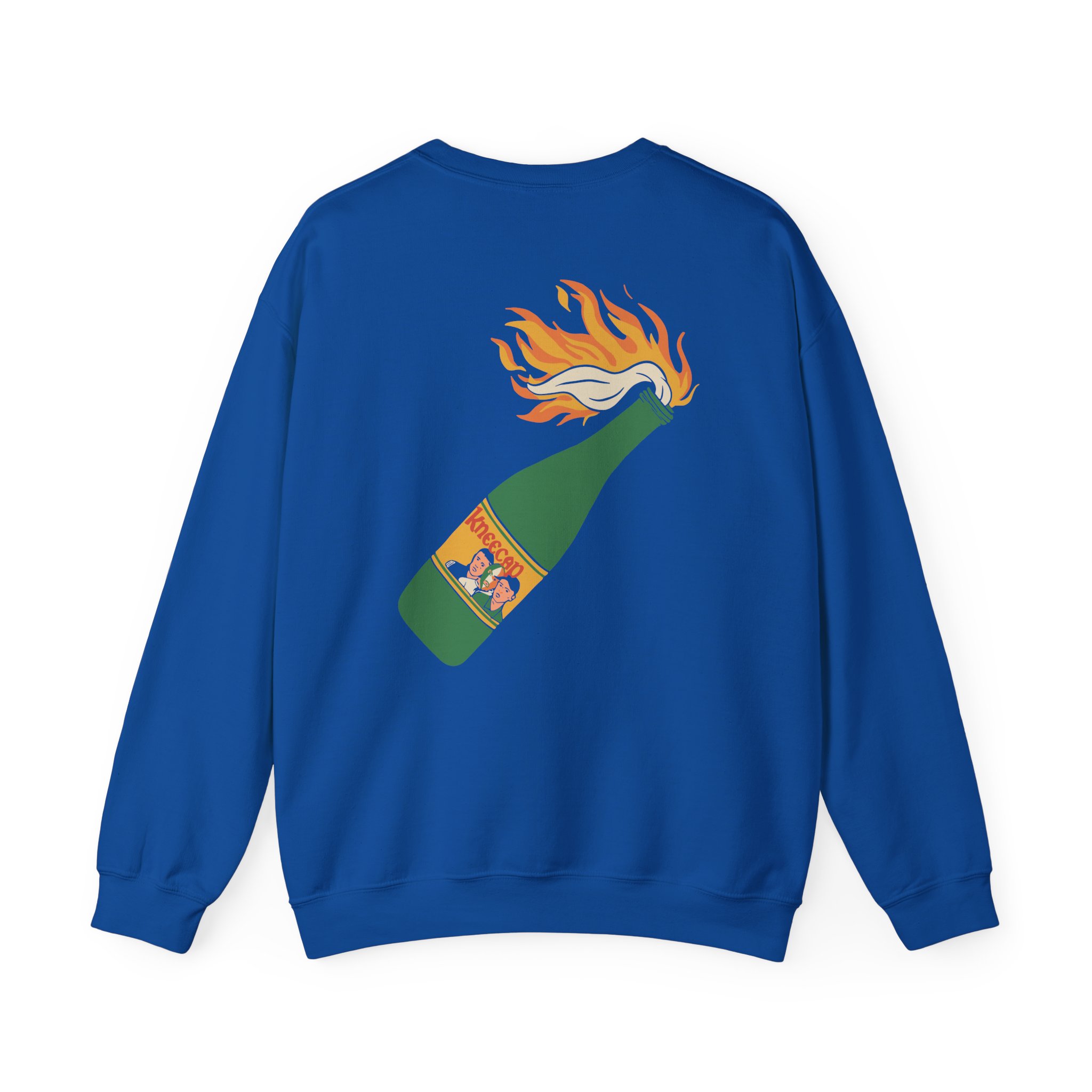 Flaming Buckfast Unisex Heavy Blendâ„¢ Crewneck Sweatshirt