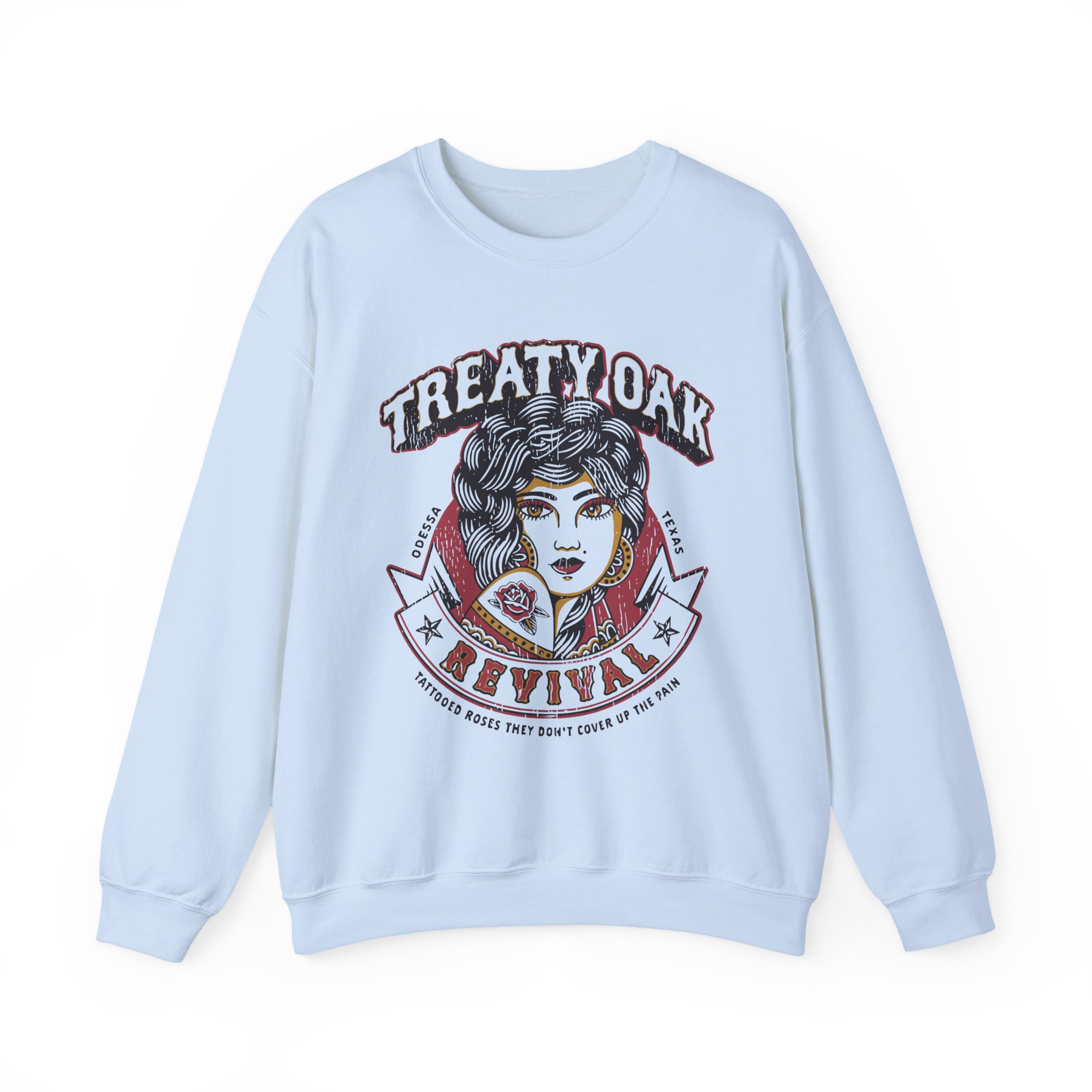 Treaty Oak Revival Rose Unisex Heavy Blendâ„¢ Crewneck Sweatshirt
