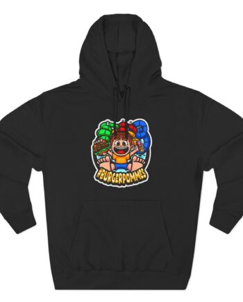 Burger Pommes Three-Panel Fleece Hoodie