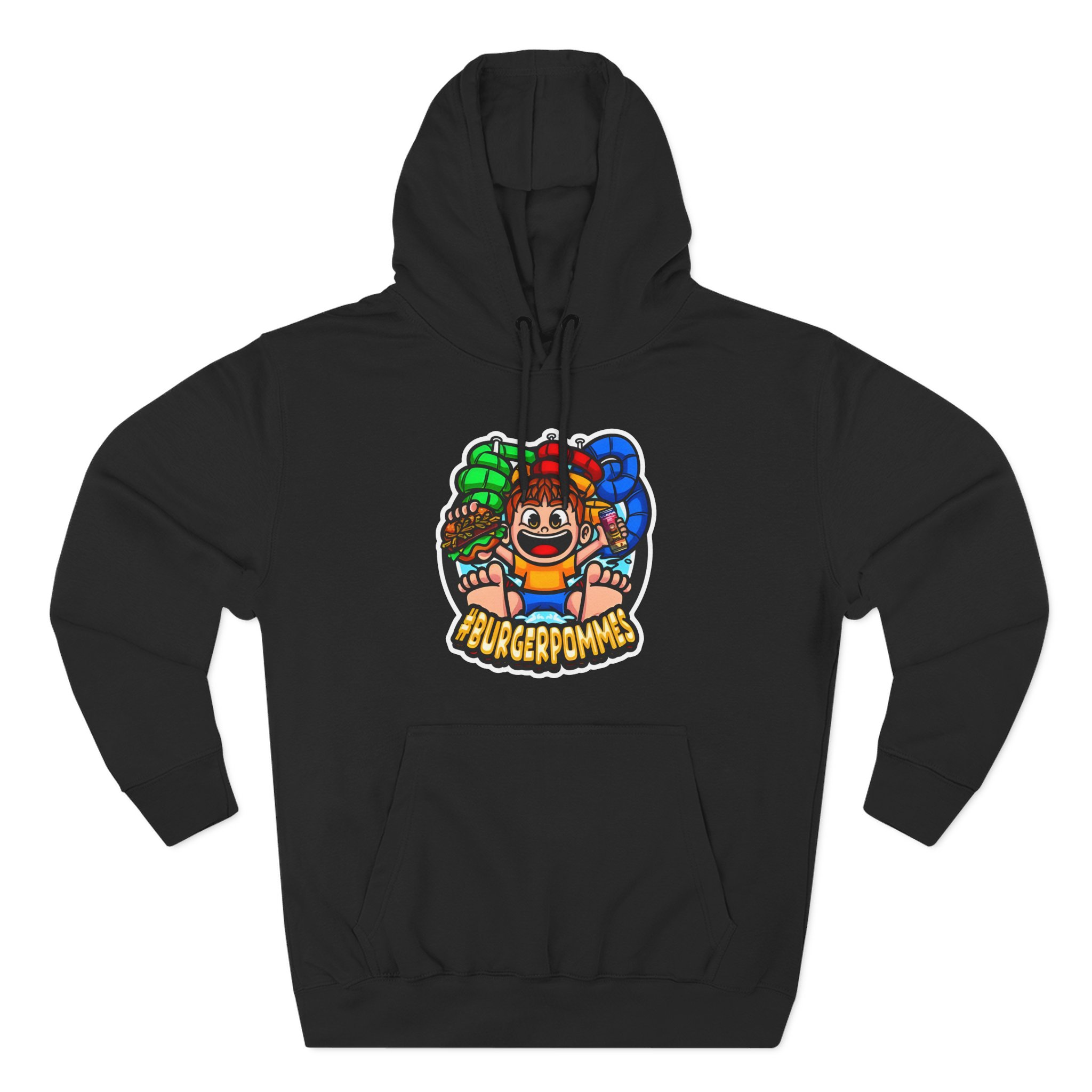 Burger Pommes Three-Panel Fleece Hoodie