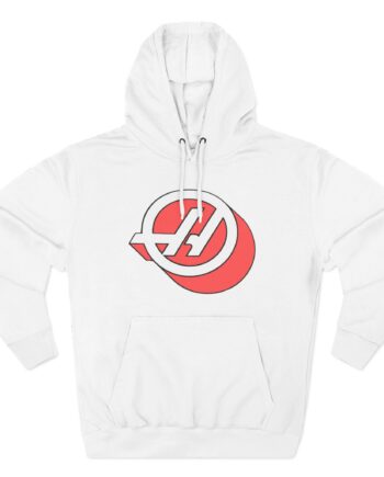 Haas F1 3d Roundel Three-Panel Fleece Hoodie