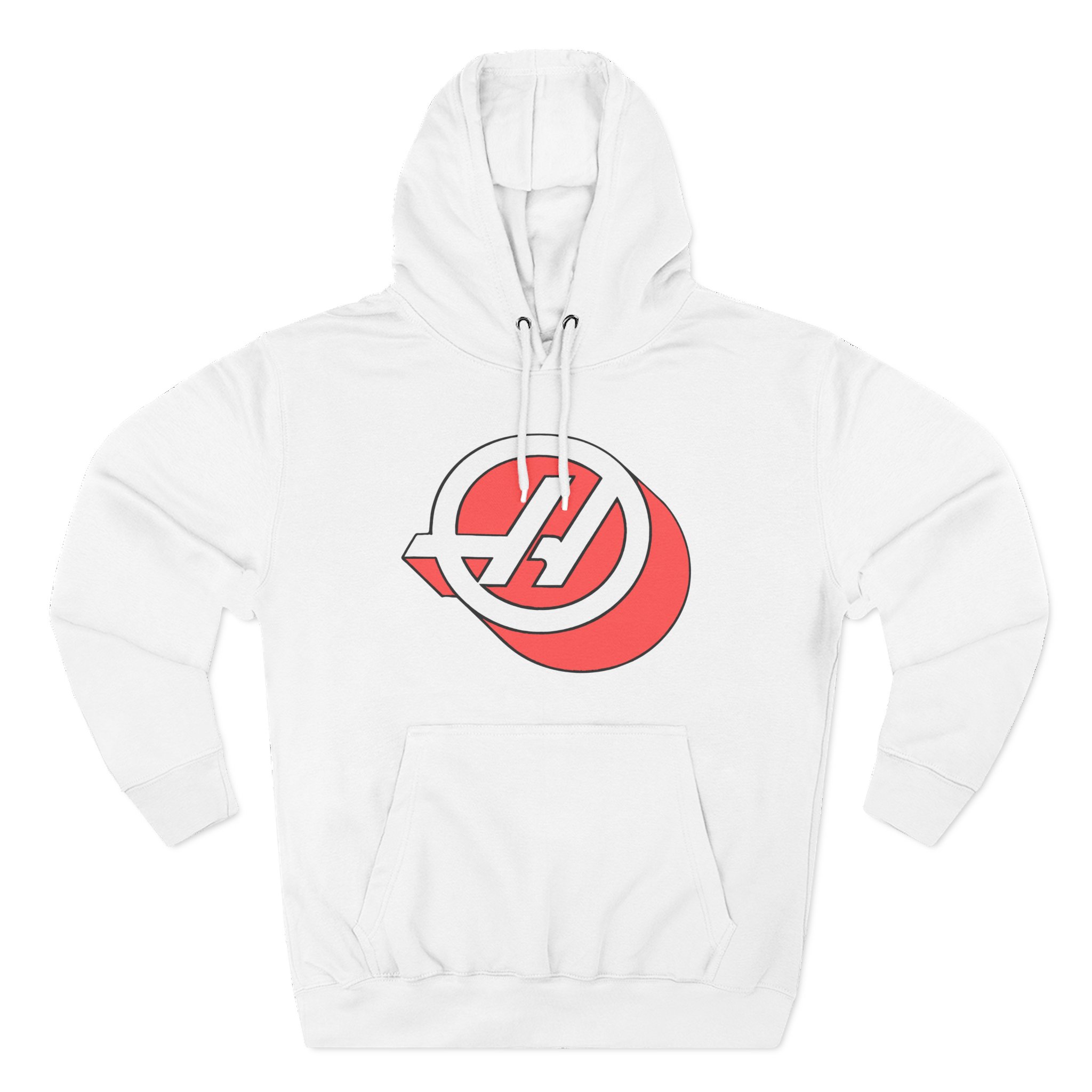 Haas F1 3d Roundel Three-Panel Fleece Hoodie