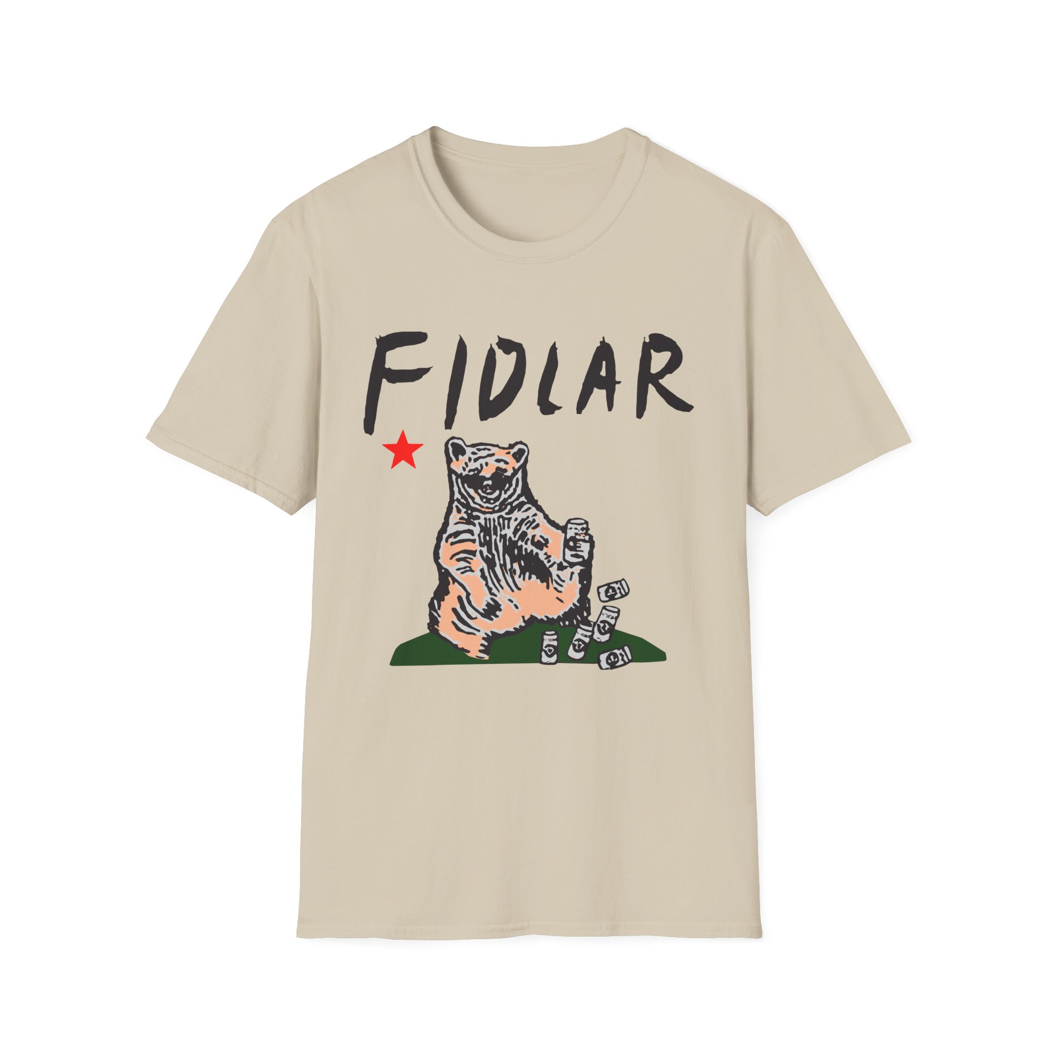 California Bear Drink Cheap Beer Fidlar Unisex Softstyle T-Shirt