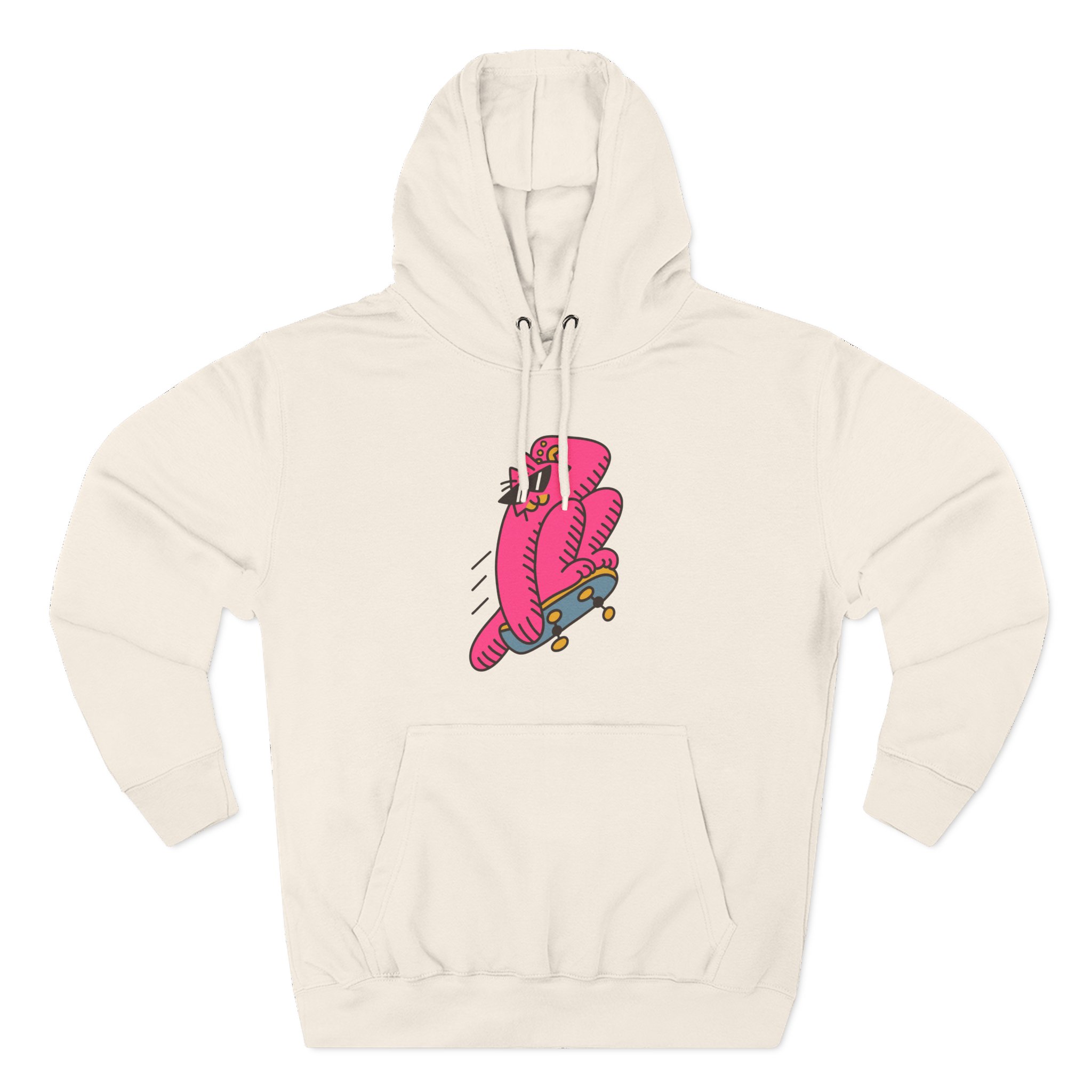 Grounded Hoops Three-Panel Fleece Hoodie