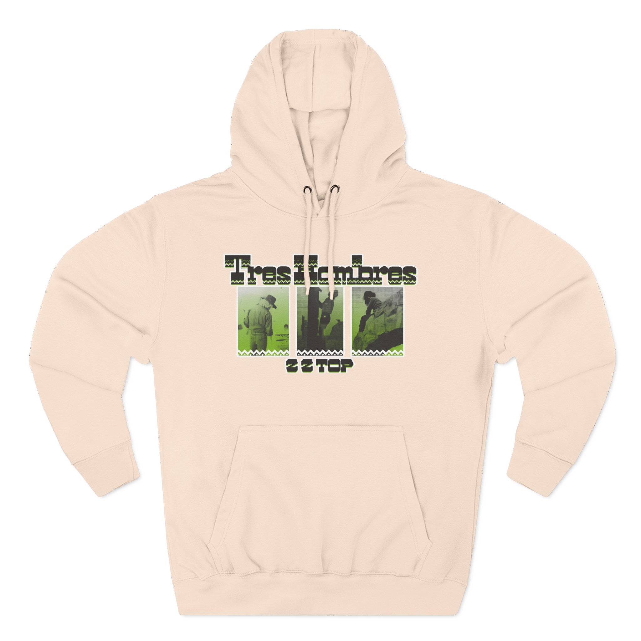 ZZ Top 3 Hombres Three-Panel Fleece Hoodie