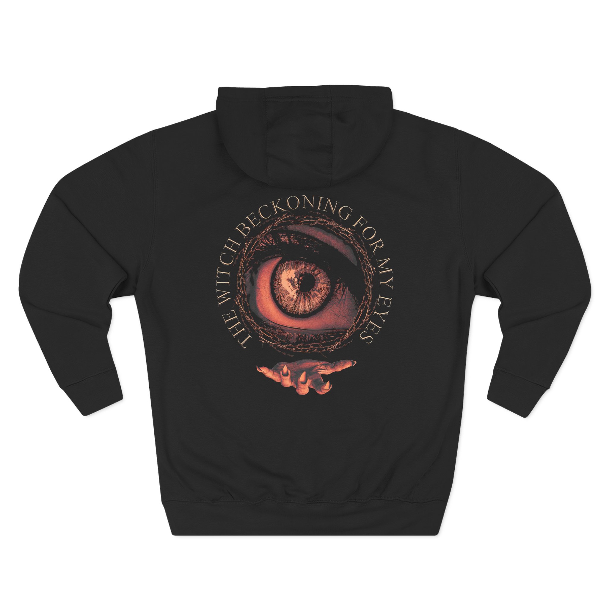 Signs of the Swarm the Witch Beckons Three-Panel Fleece Hoodie