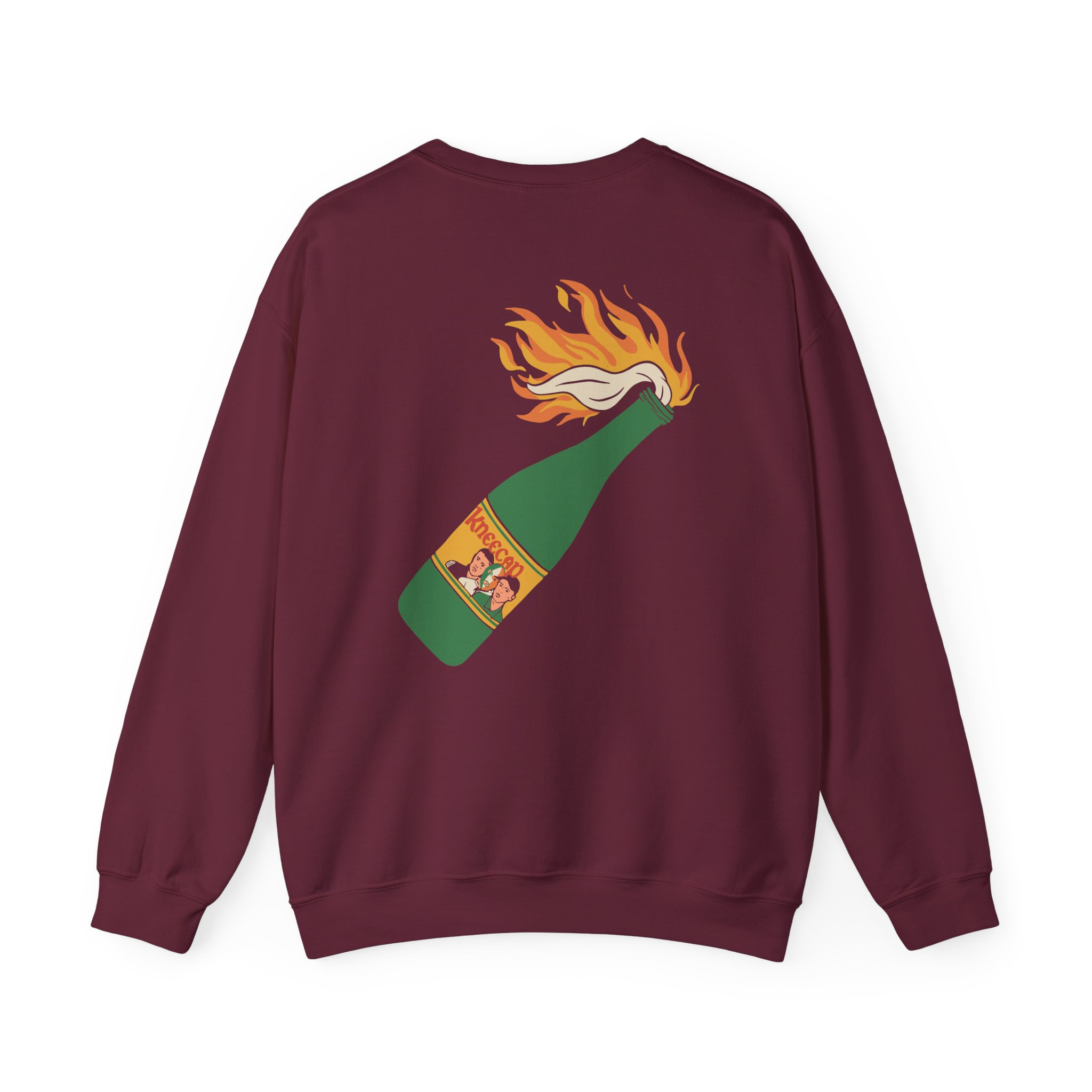Flaming Buckfast Unisex Heavy Blendâ„¢ Crewneck Sweatshirt