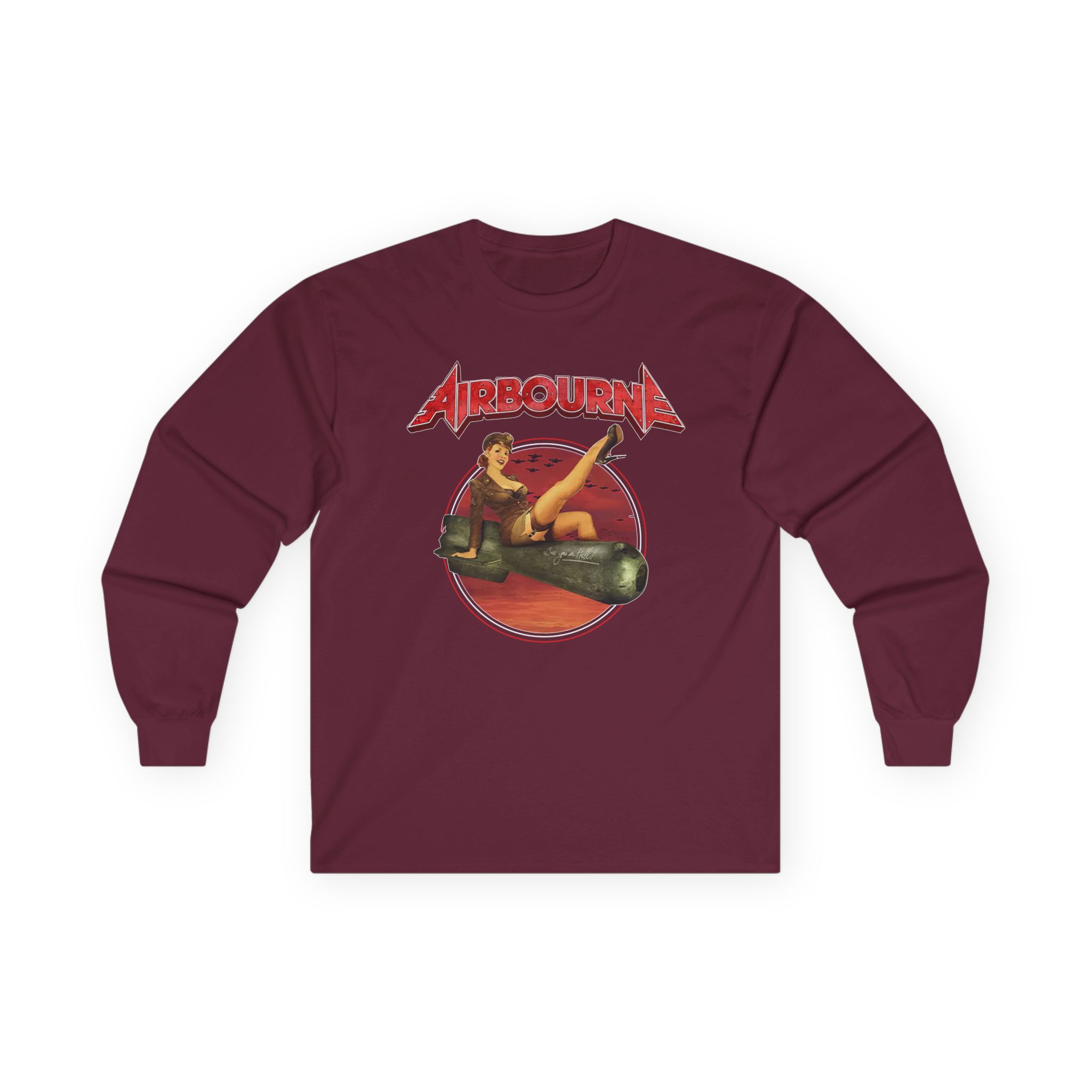 Airbourne Bomb Girl Unisex Ultra Cotton Long Sleeve Tee