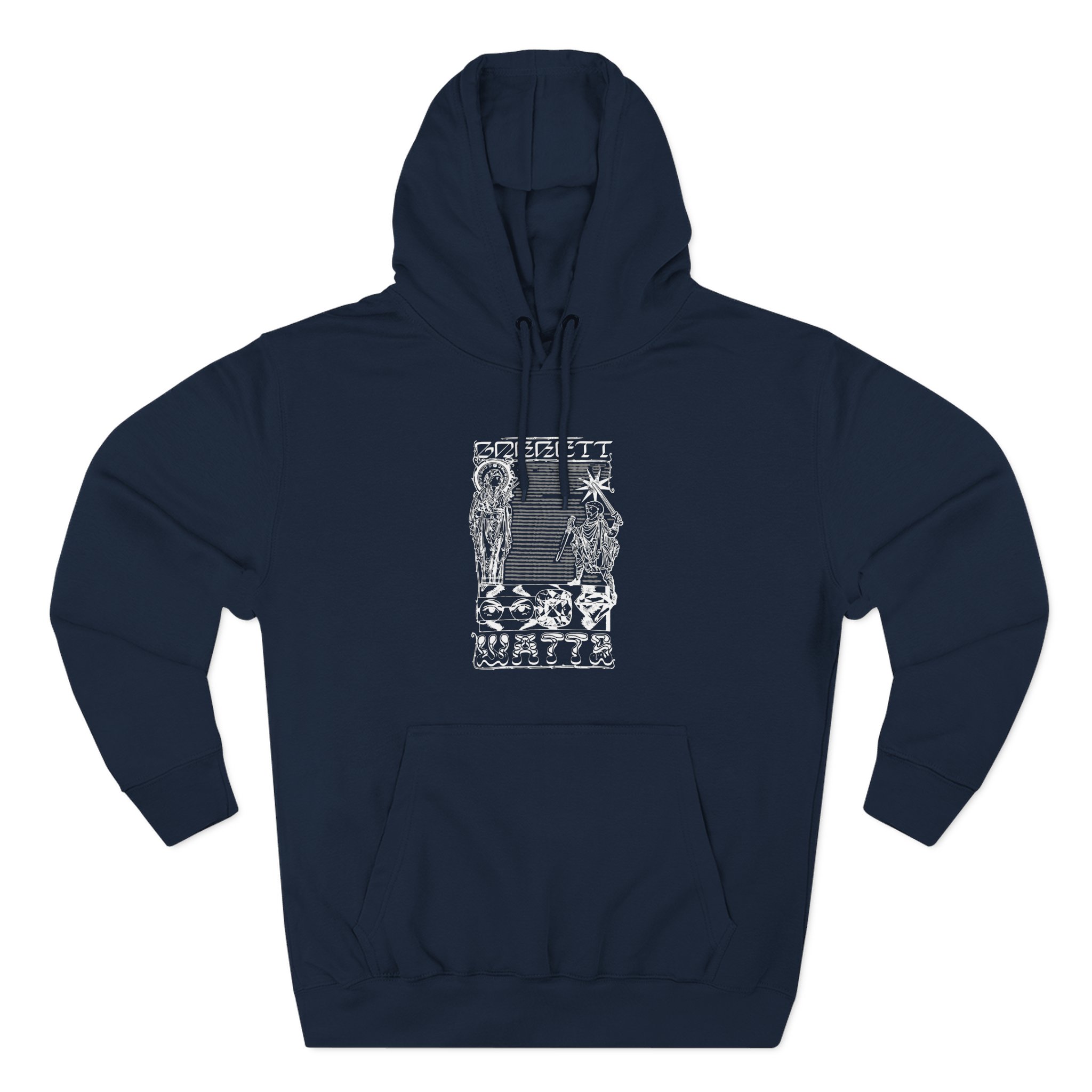 Garrett Watts the Secret Three-Panel Fleece Hoodie
