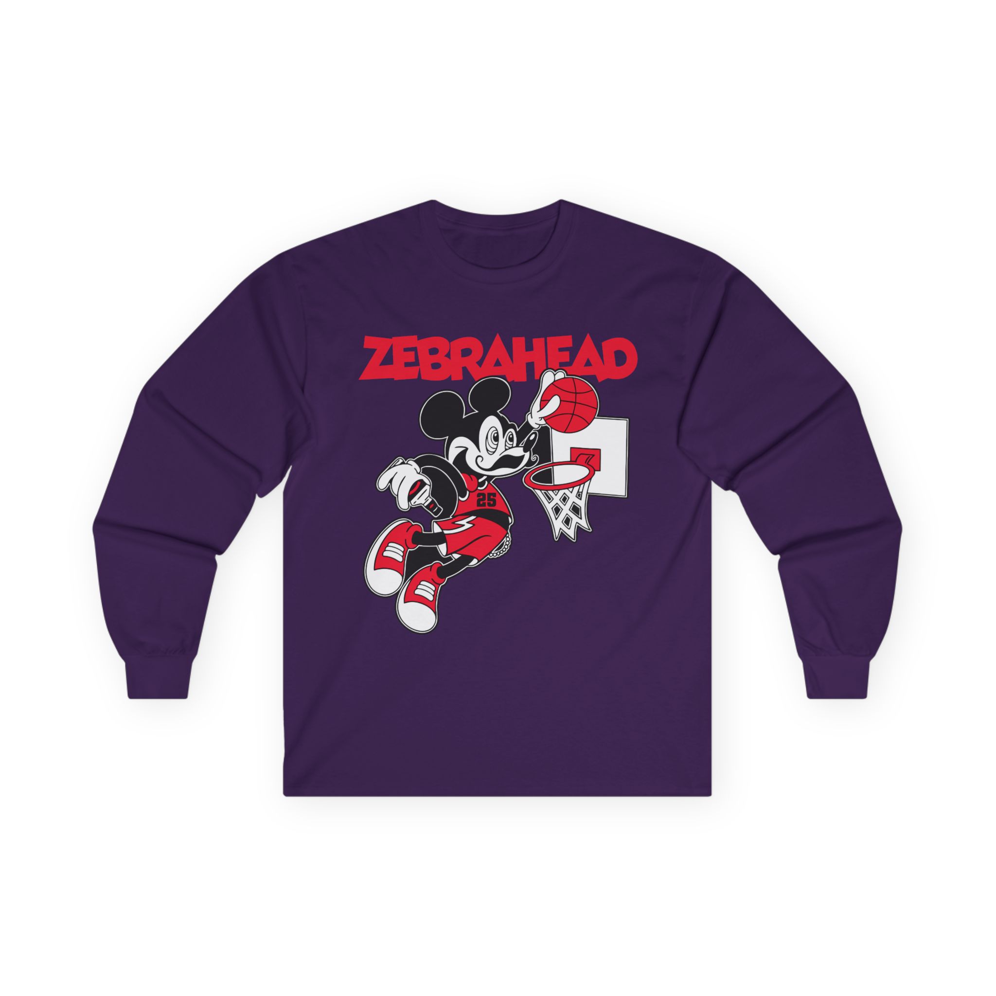Zebrahead Mickey Unisex Ultra Cotton Long Sleeve Tee