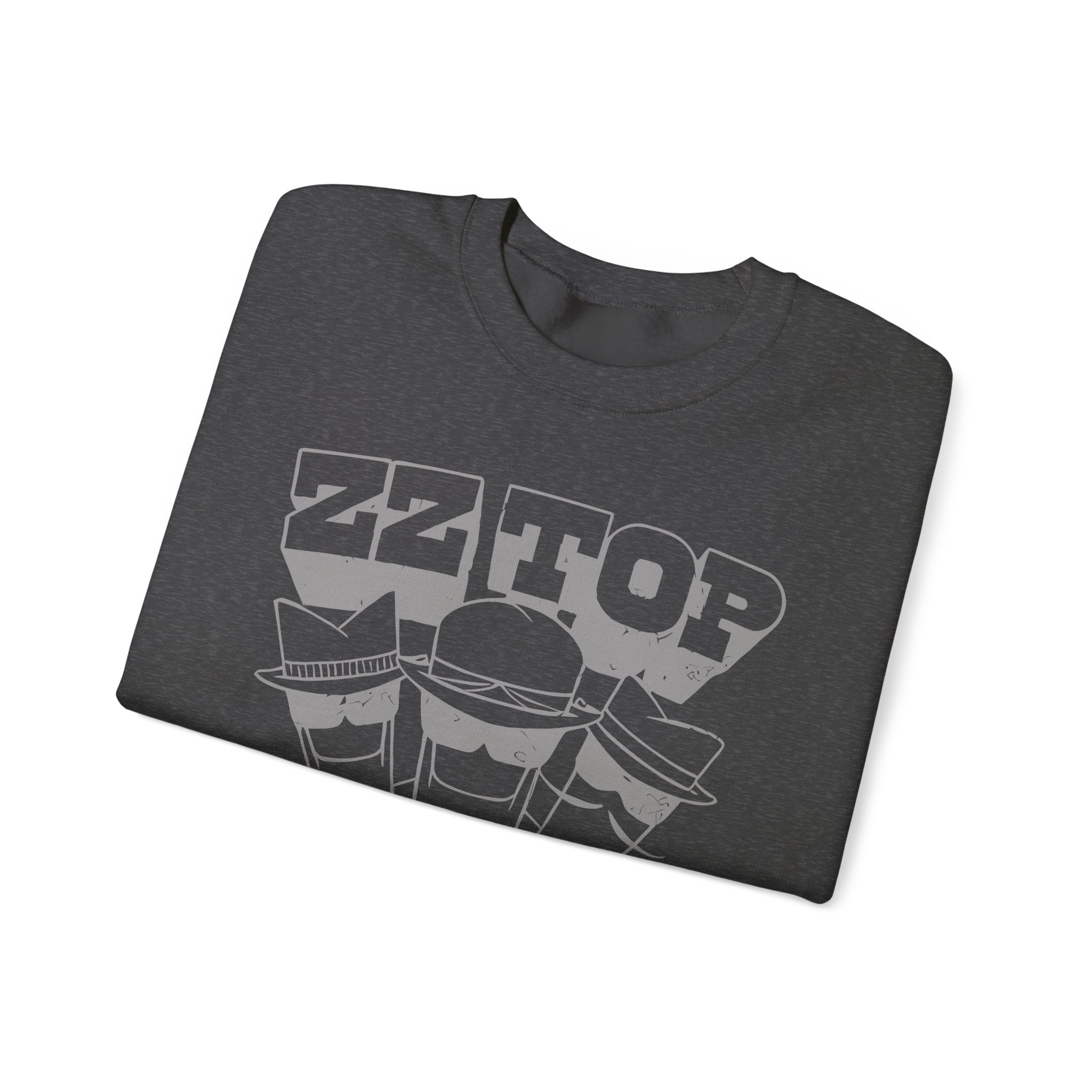 Zz Top Raw Unisex Heavy Blendâ„¢ Crewneck Sweatshirt
