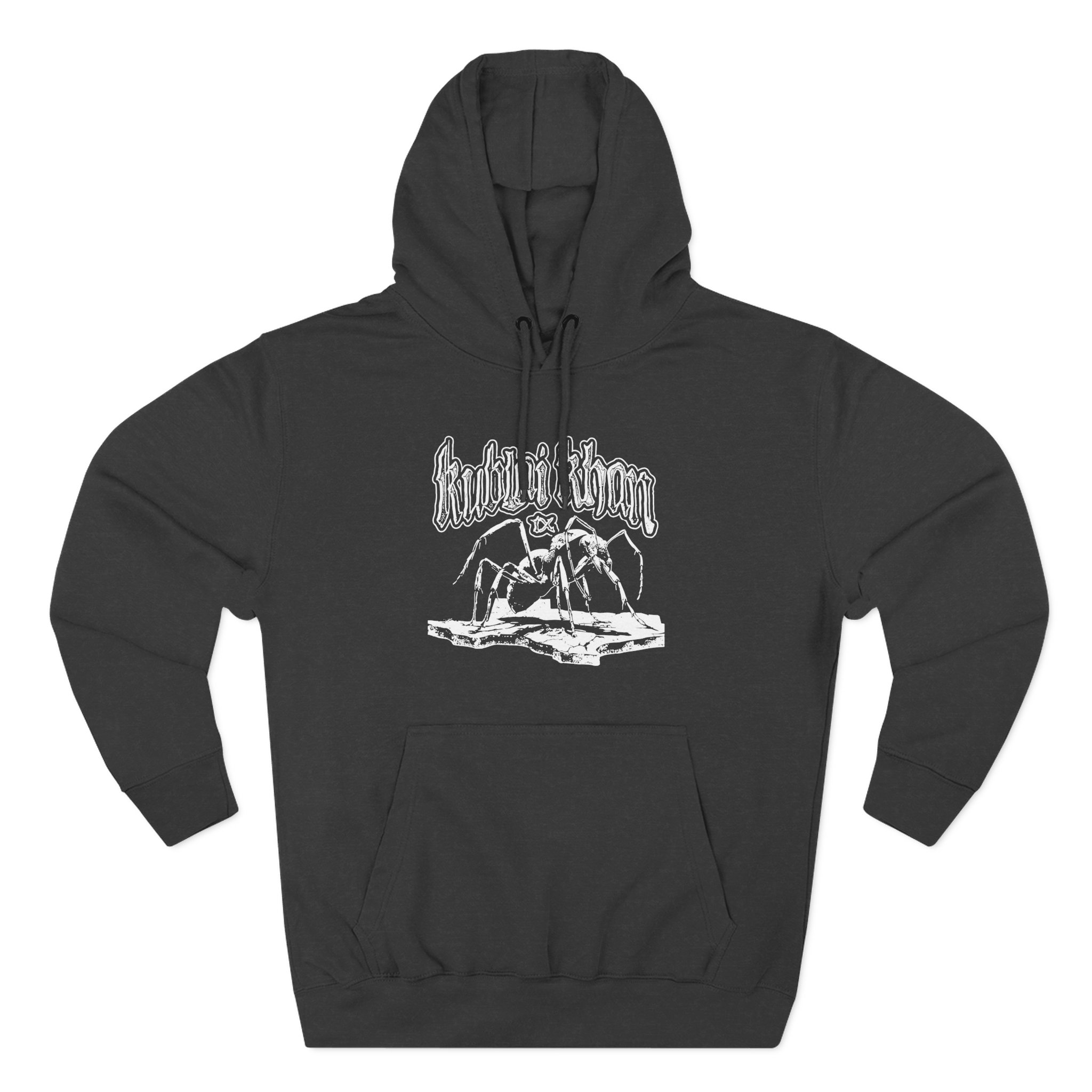 Kublai Khan Antpile 2 Black Three-Panel Fleece Hoodie