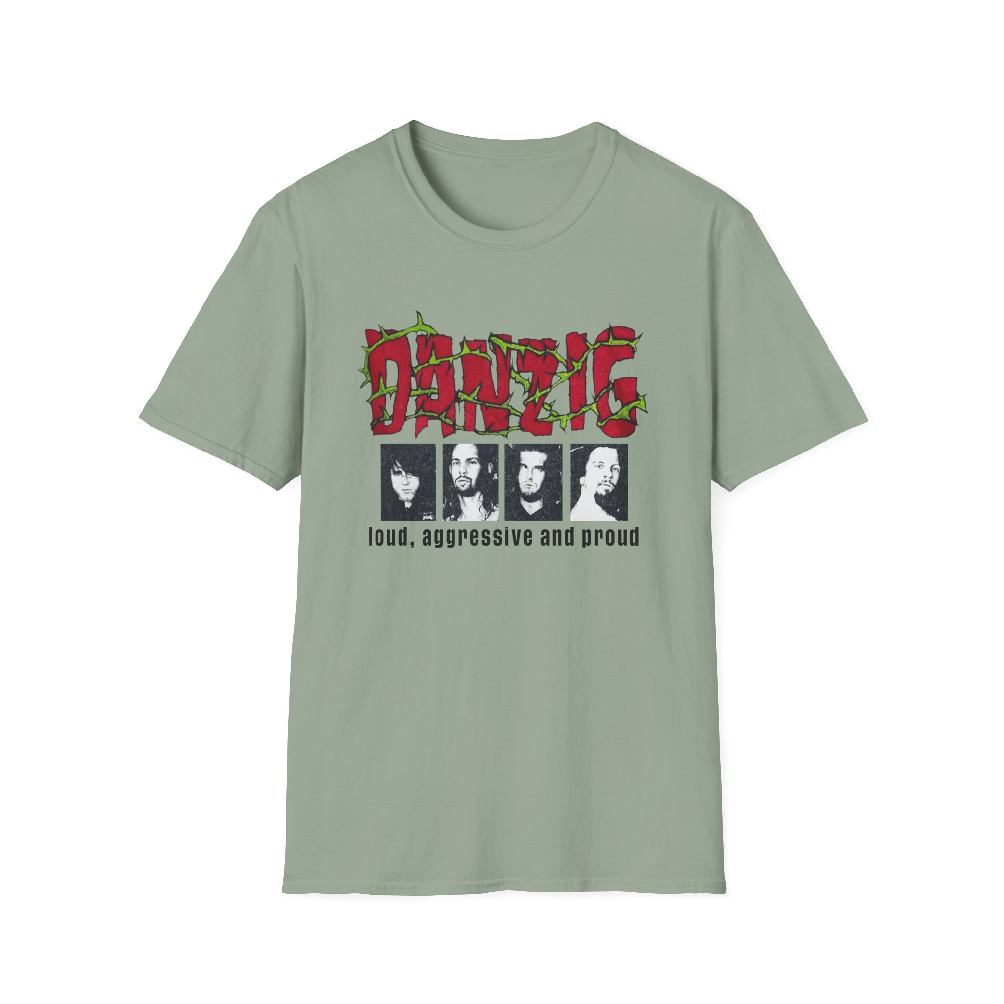 Danzig Loud Aggressive and Proud Unisex Softstyle T-Shirt