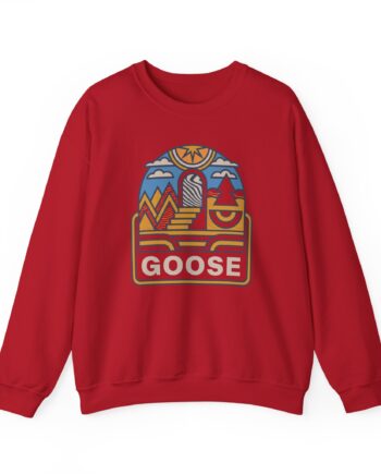 Goose Trippy Staircase Unisex Heavy Blend™ Crewneck Sweatshirt