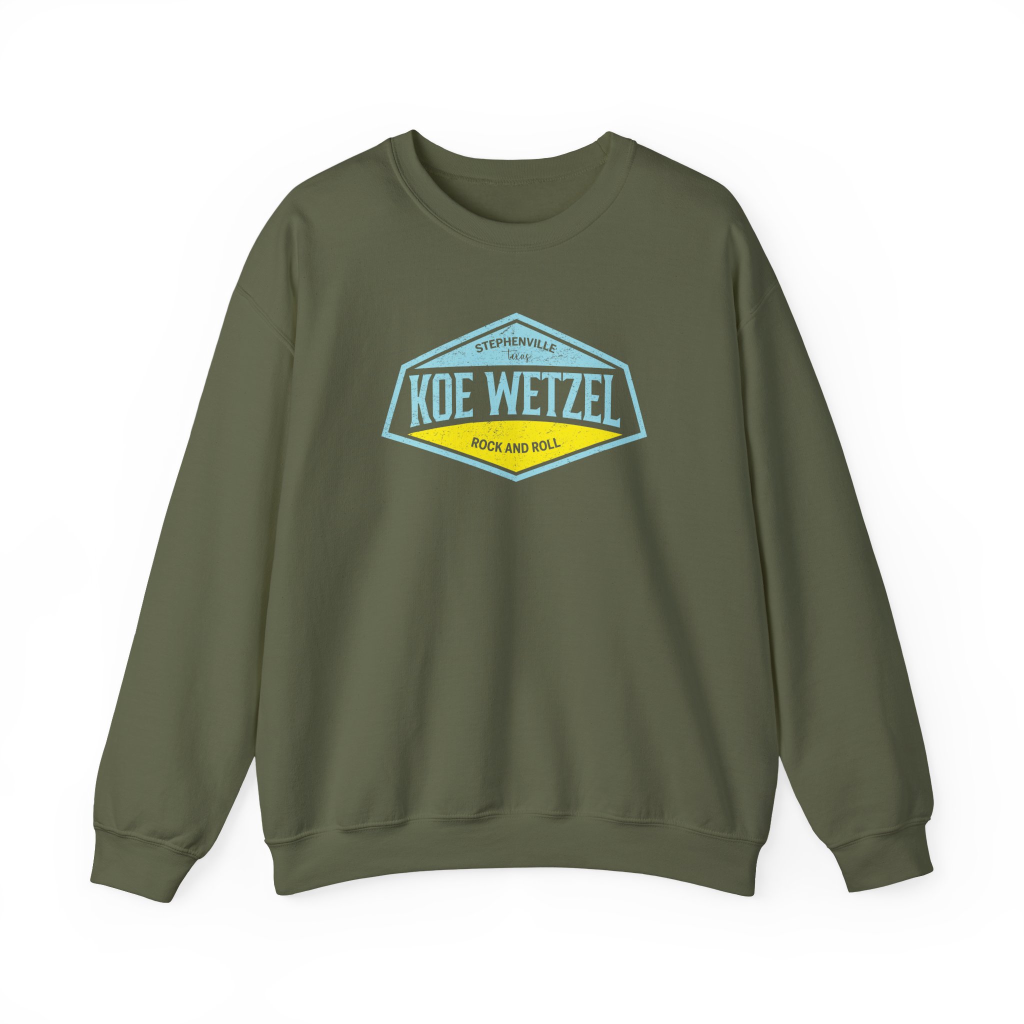 Koe Wetzel Stephenville Rock & Roll Unisex Heavy Blendâ„¢ Crewneck Sweatshirt