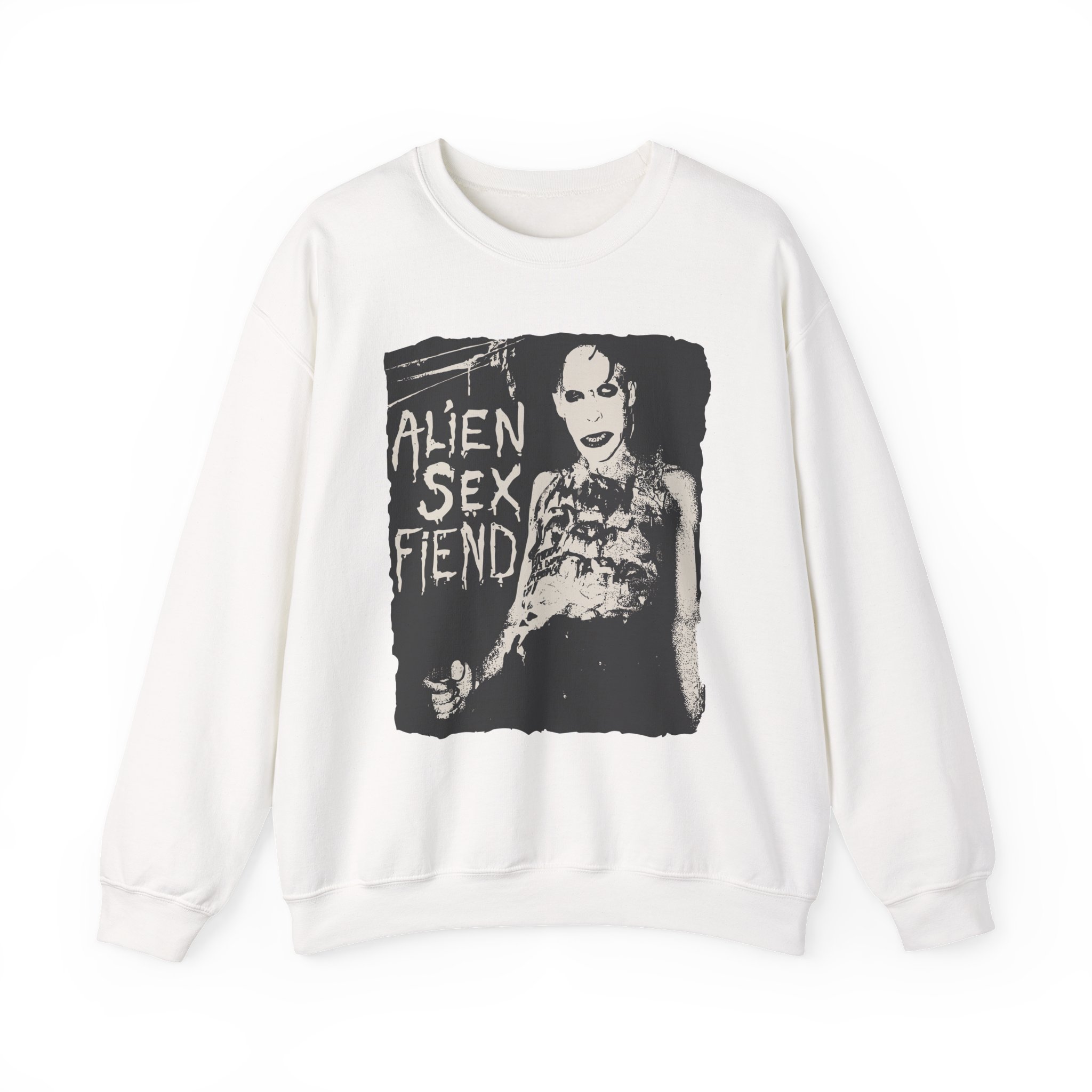 Alien Sex Fiend Nik Fiend Unisex Heavy Blendâ„¢ Crewneck Sweatshirt