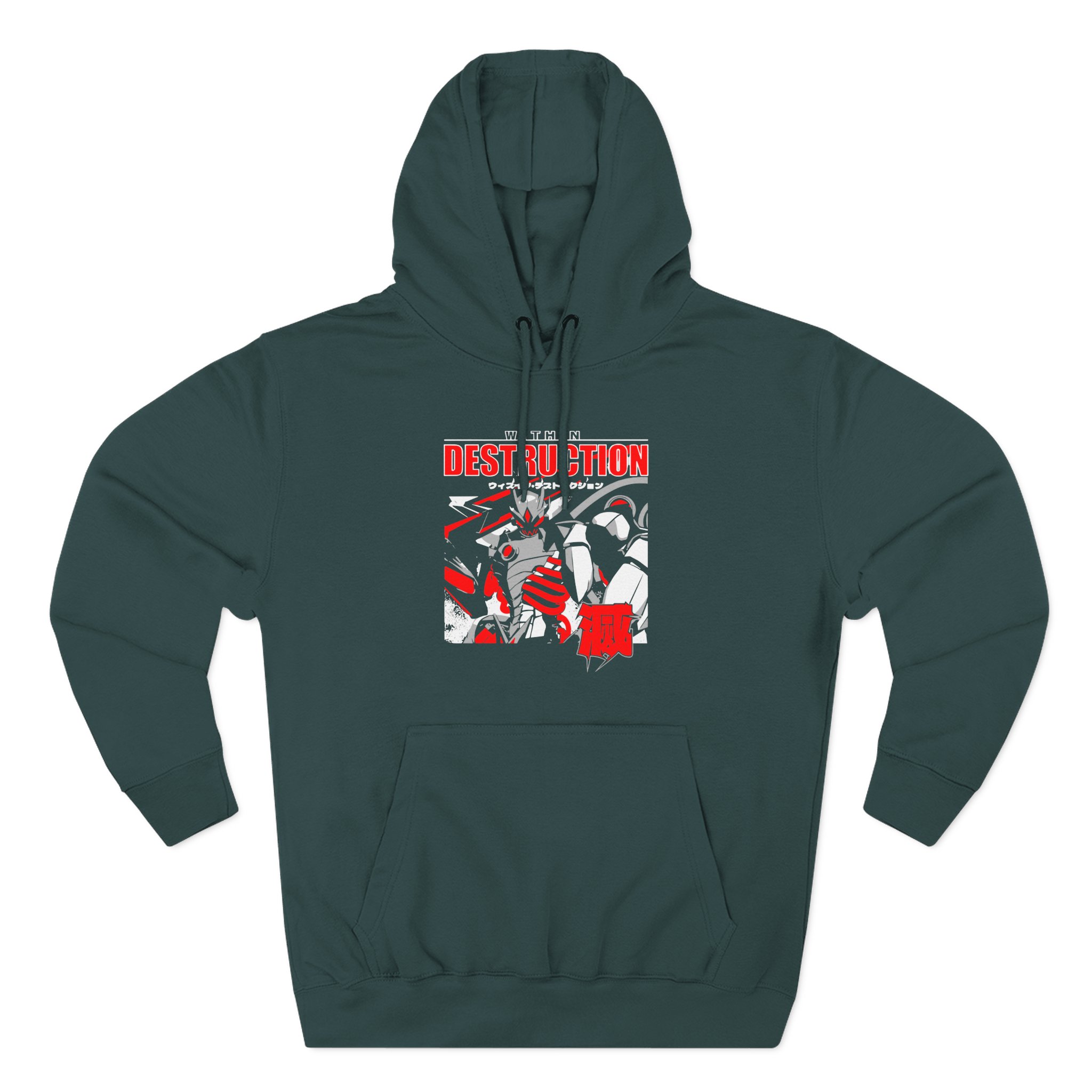 Within Destruction Animetal Three-Panel Fleece Hoodie