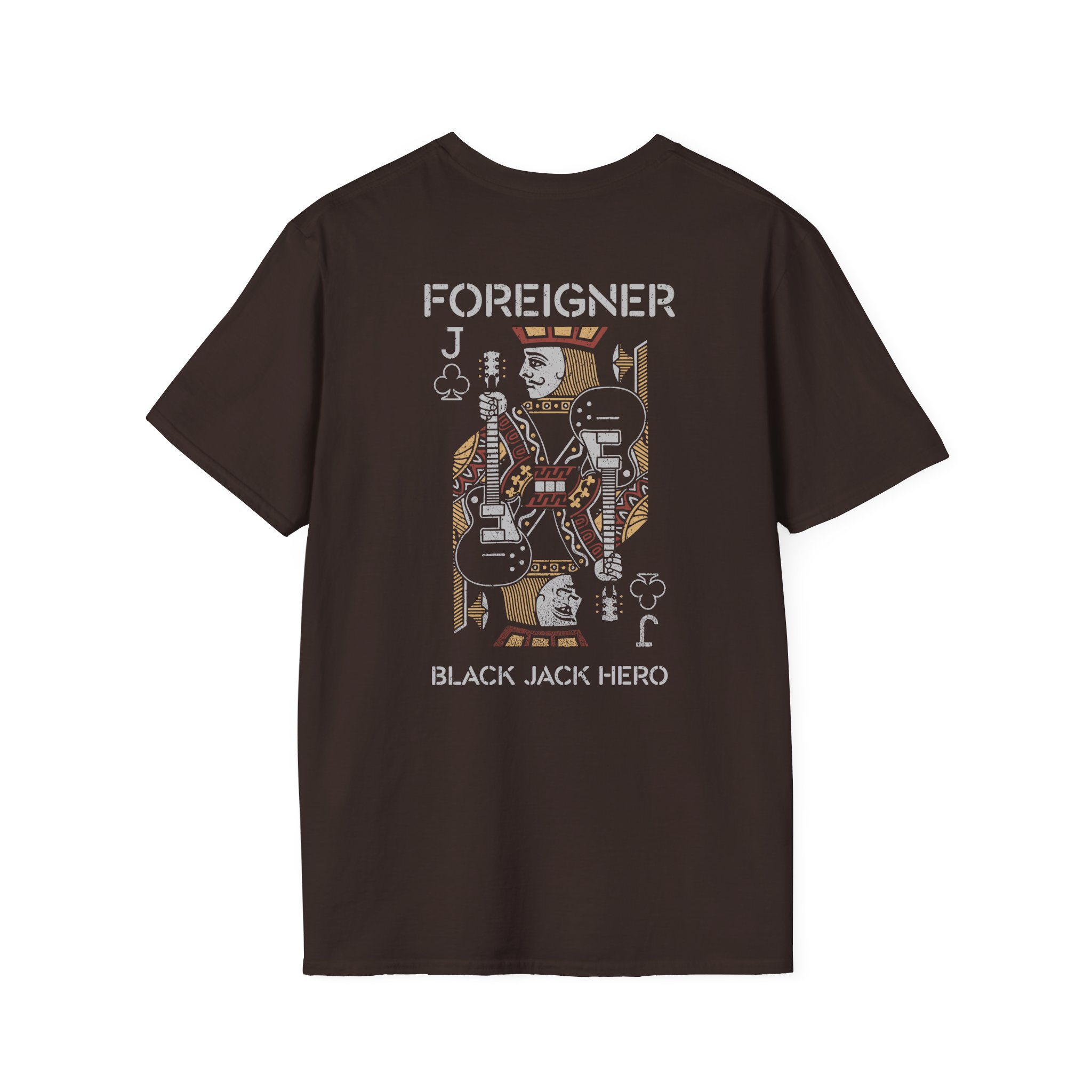 Foreigner Black Jack Hero Unisex Softstyle T-Shirt