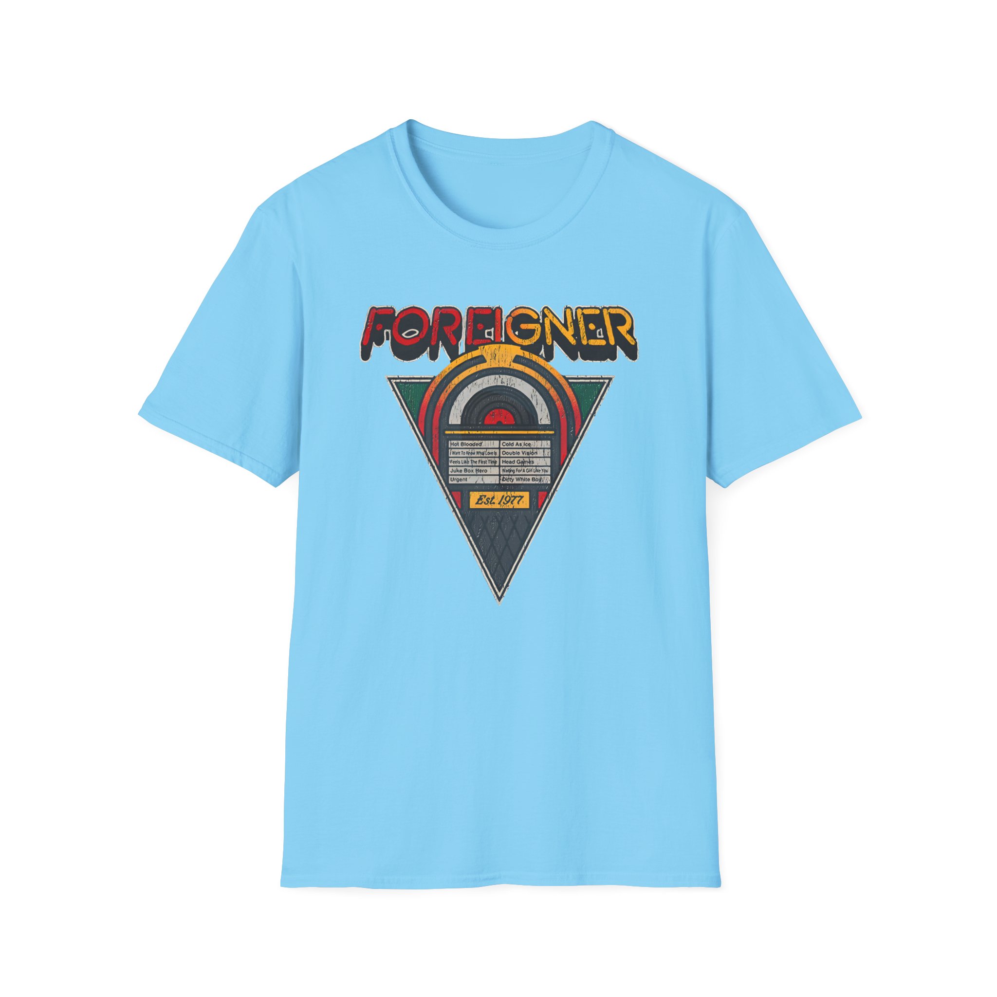 Foreigner Juke Box Unisex Softstyle T-Shirt