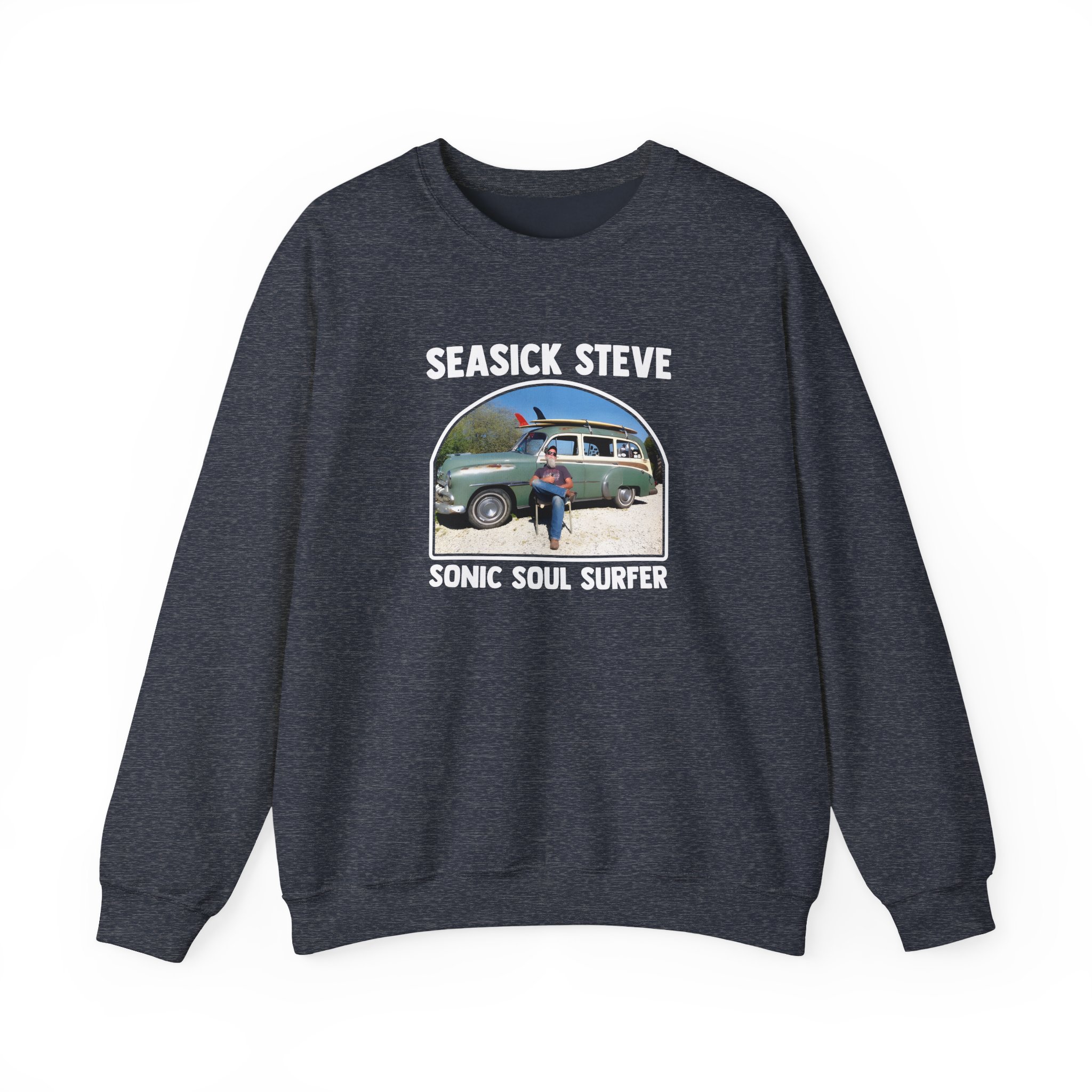 Seasick Steve Sonic Soul Surfer Unisex Heavy Blendâ„¢ Crewneck Sweatshirt