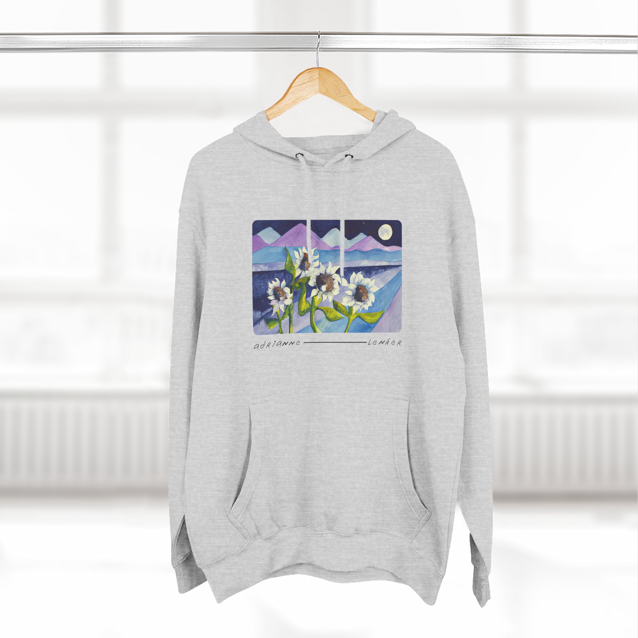 Adrianne Lenker Mema Moonflowers Three-panel Fleece Hoodie