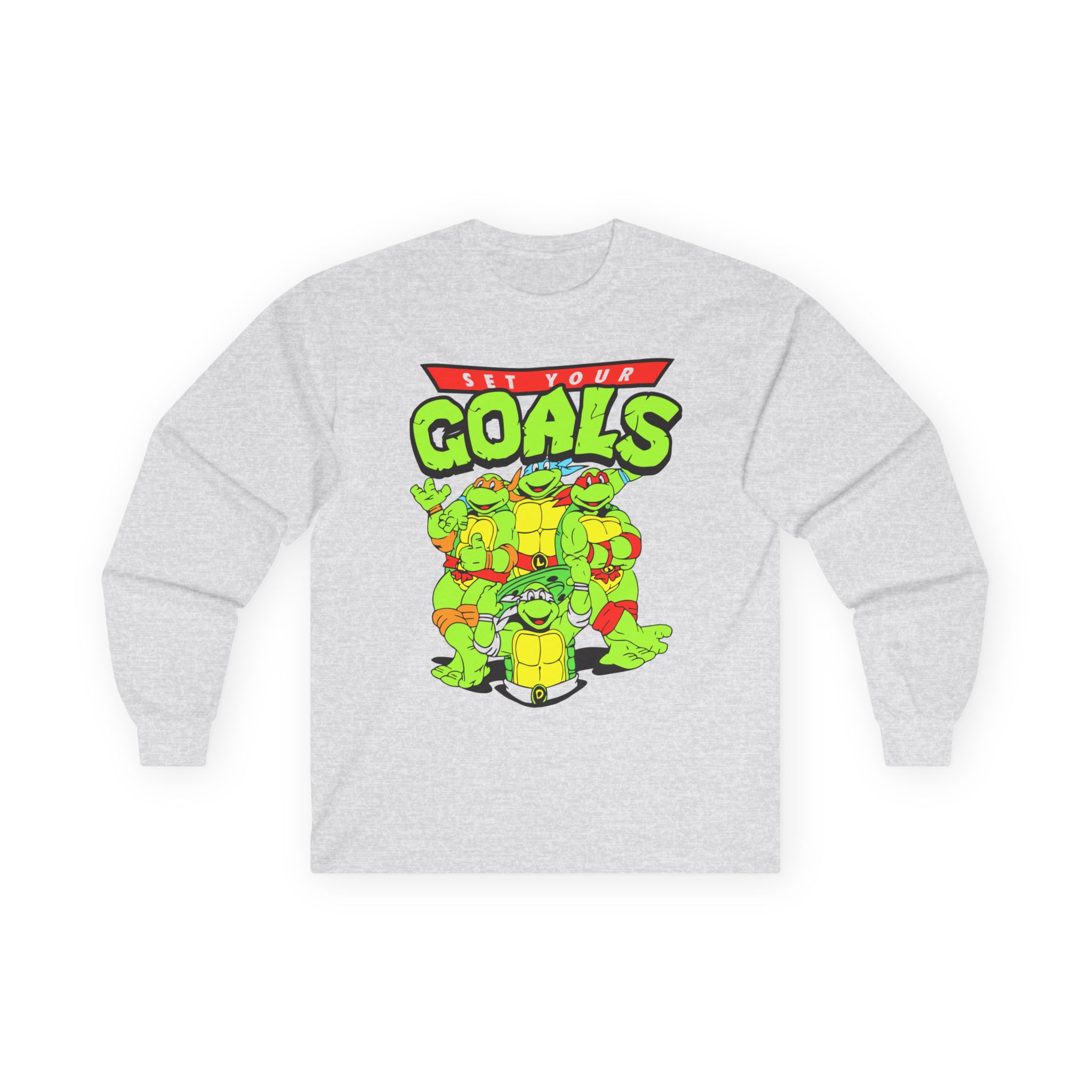 Set Your Goals Ninja Turtles Unisex Ultra Cotton Long Sleeve Tee