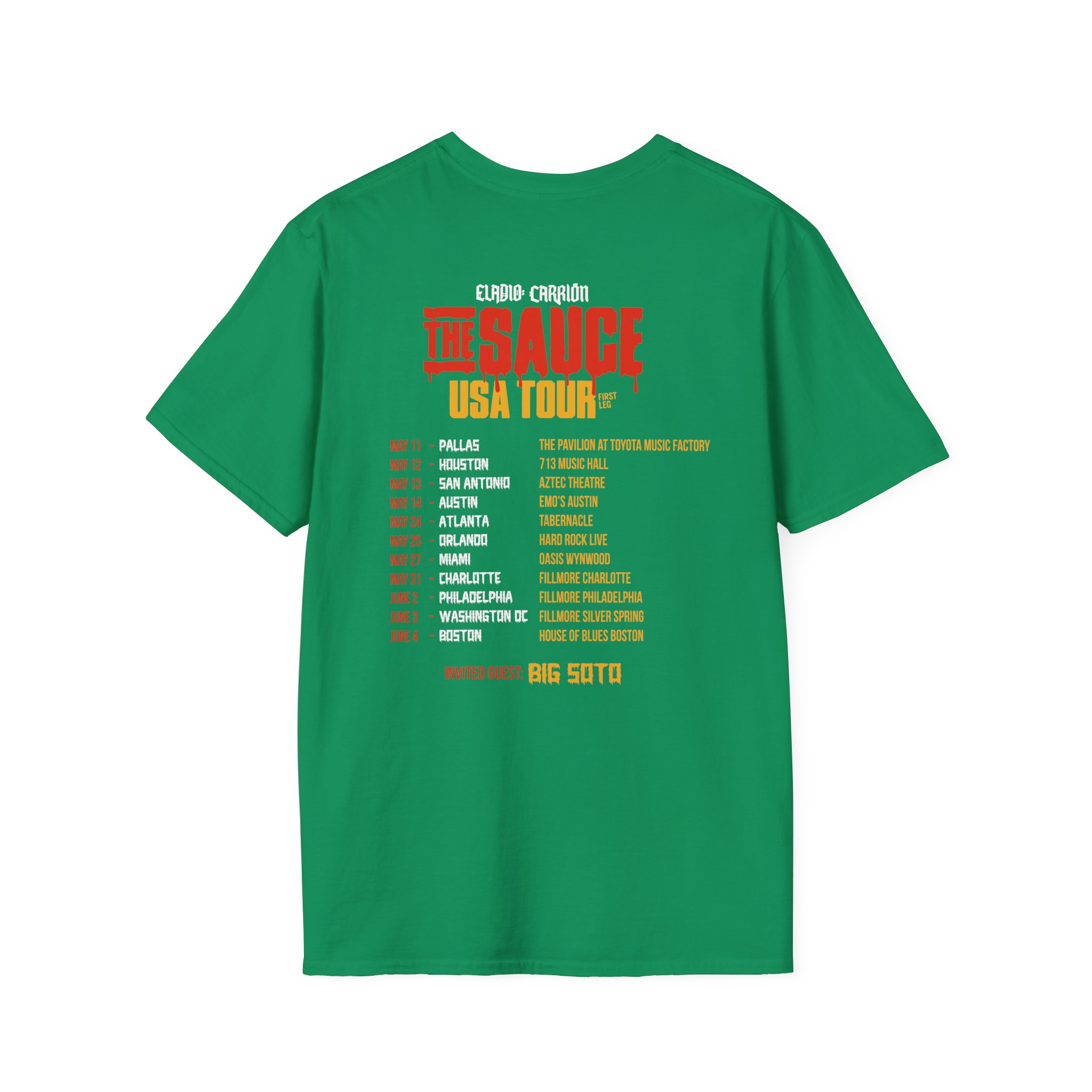 Sauce Boyz Usa Tour Unisex Softstyle T-Shirt