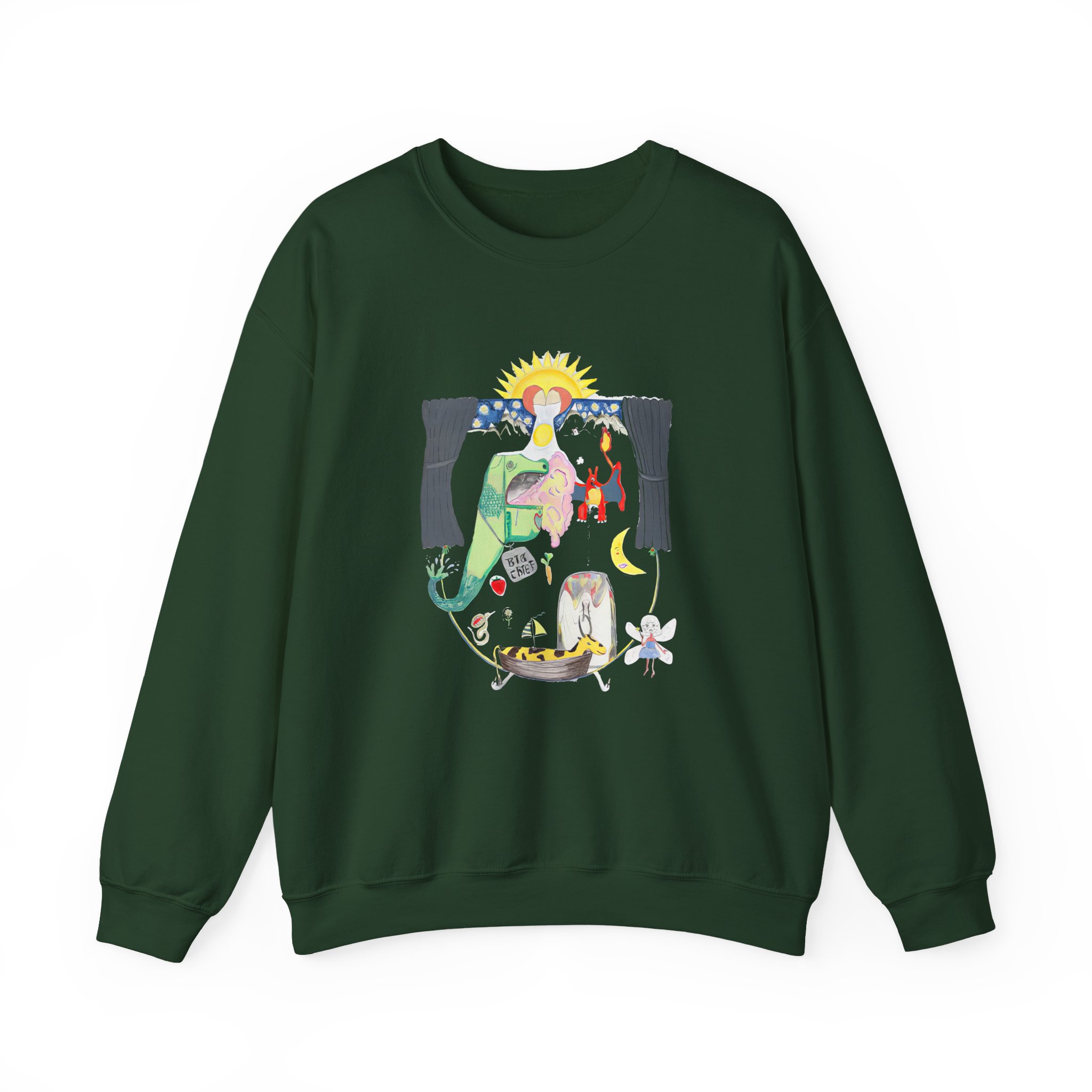 Aadrianne Lenker the Goat Boat Unisex Heavy Blend Crewneck Sweatshirt