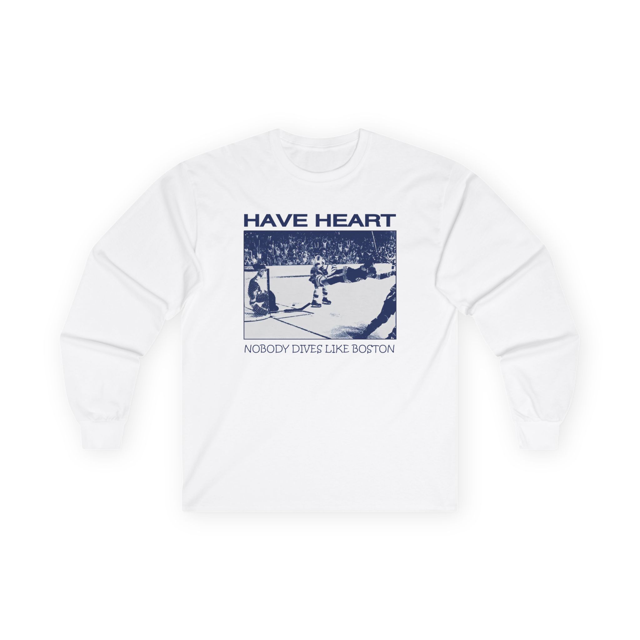 Have Heart Nobody Dives Like Boston Unisex Ultra Cotton Long Sleeve Tee