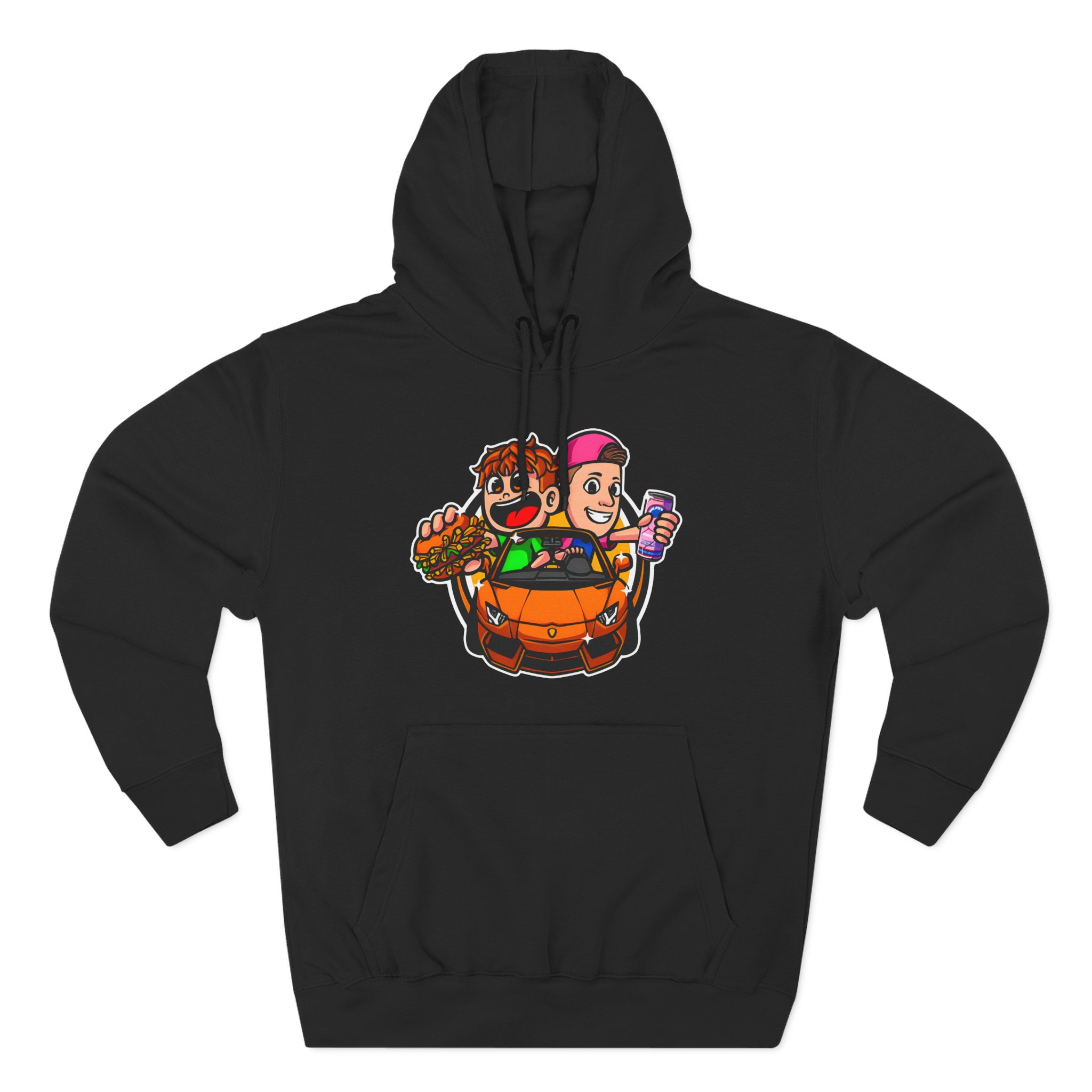 Burger Pommes Three-Panel Fleece Hoodie
