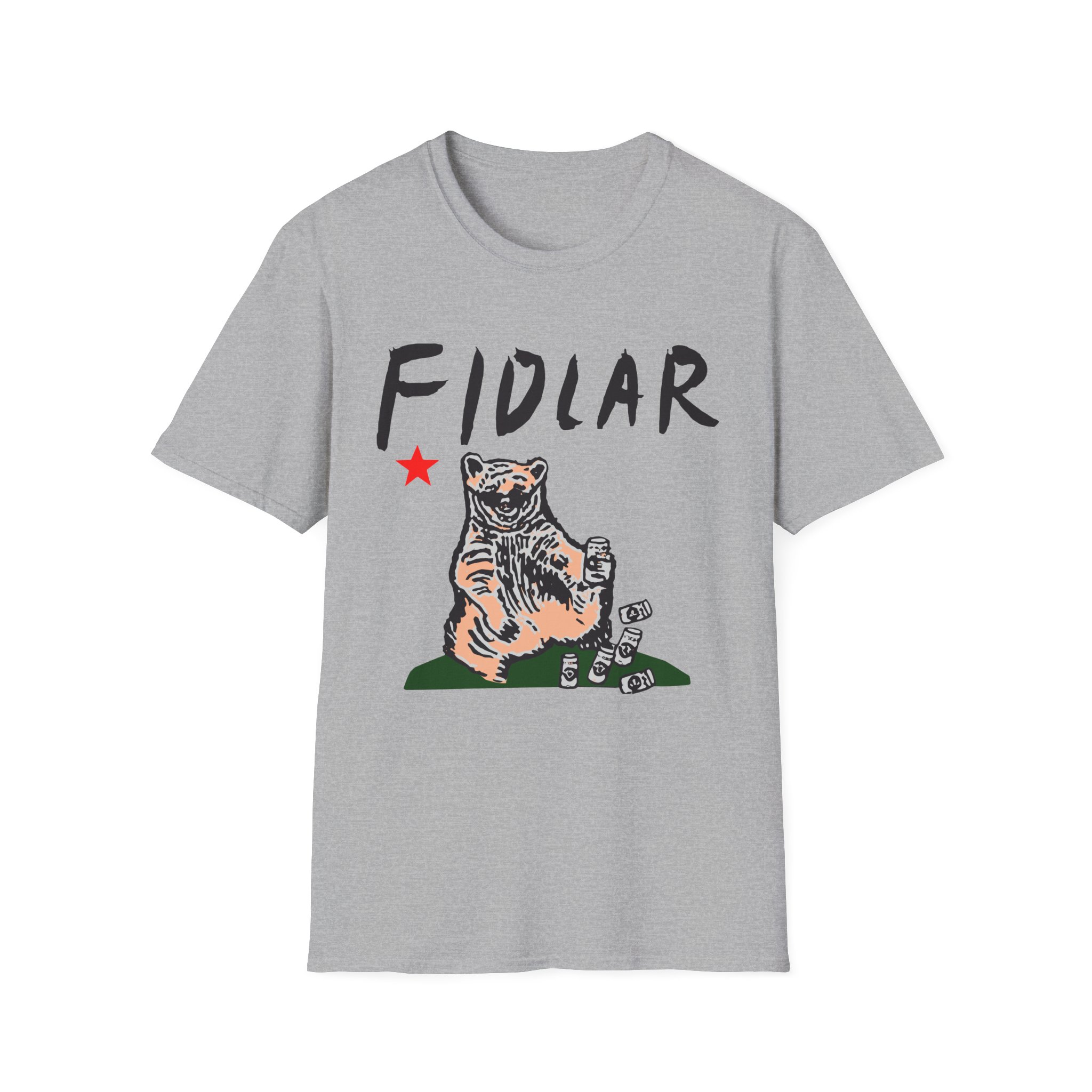 California Bear Drink Cheap Beer Fidlar Unisex Softstyle T-Shirt