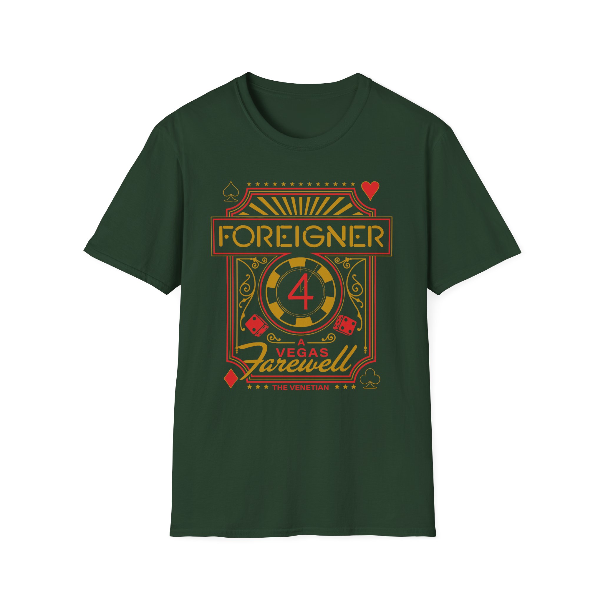Foreigner Vegas Event Unisex Softstyle T-Shirt