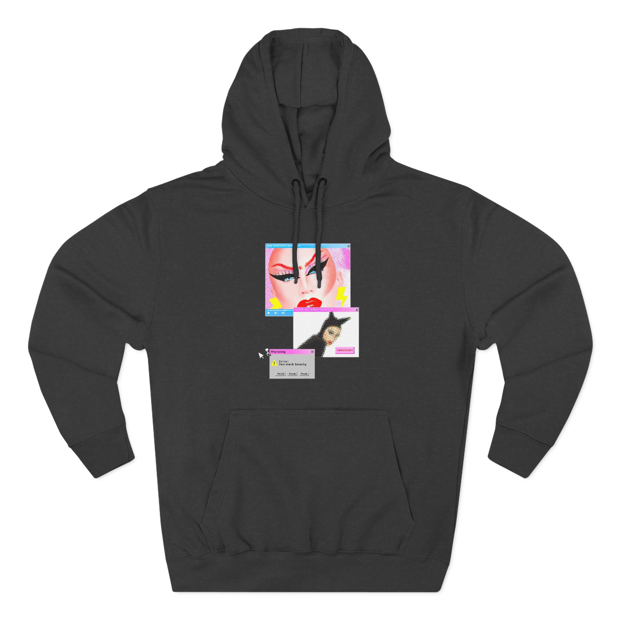Anetra Three-Panel Fleece Hoodie