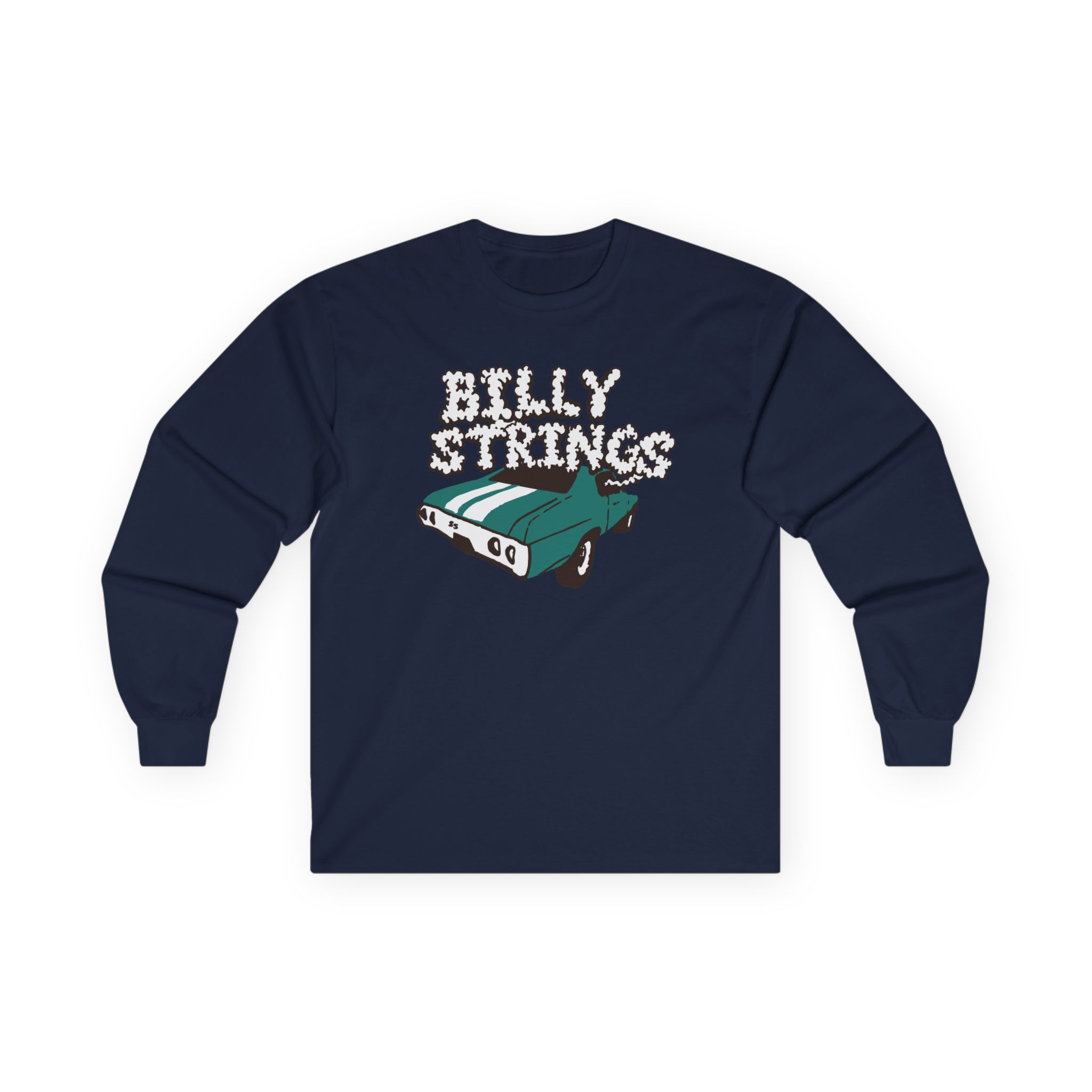 Billy Strings Imogene + Willie X Billy Strings Highway Prayers Green Car Unisex Ultra Cotton Long Sleeve Tee
