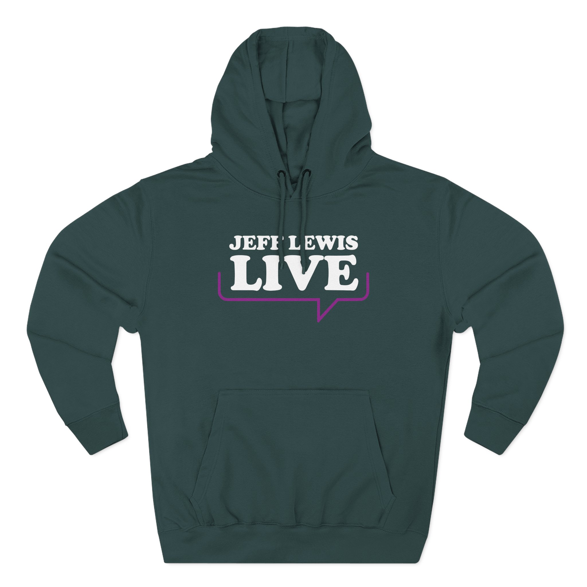 Jeffrey Lewis Three-Panel Fleece Hoodie