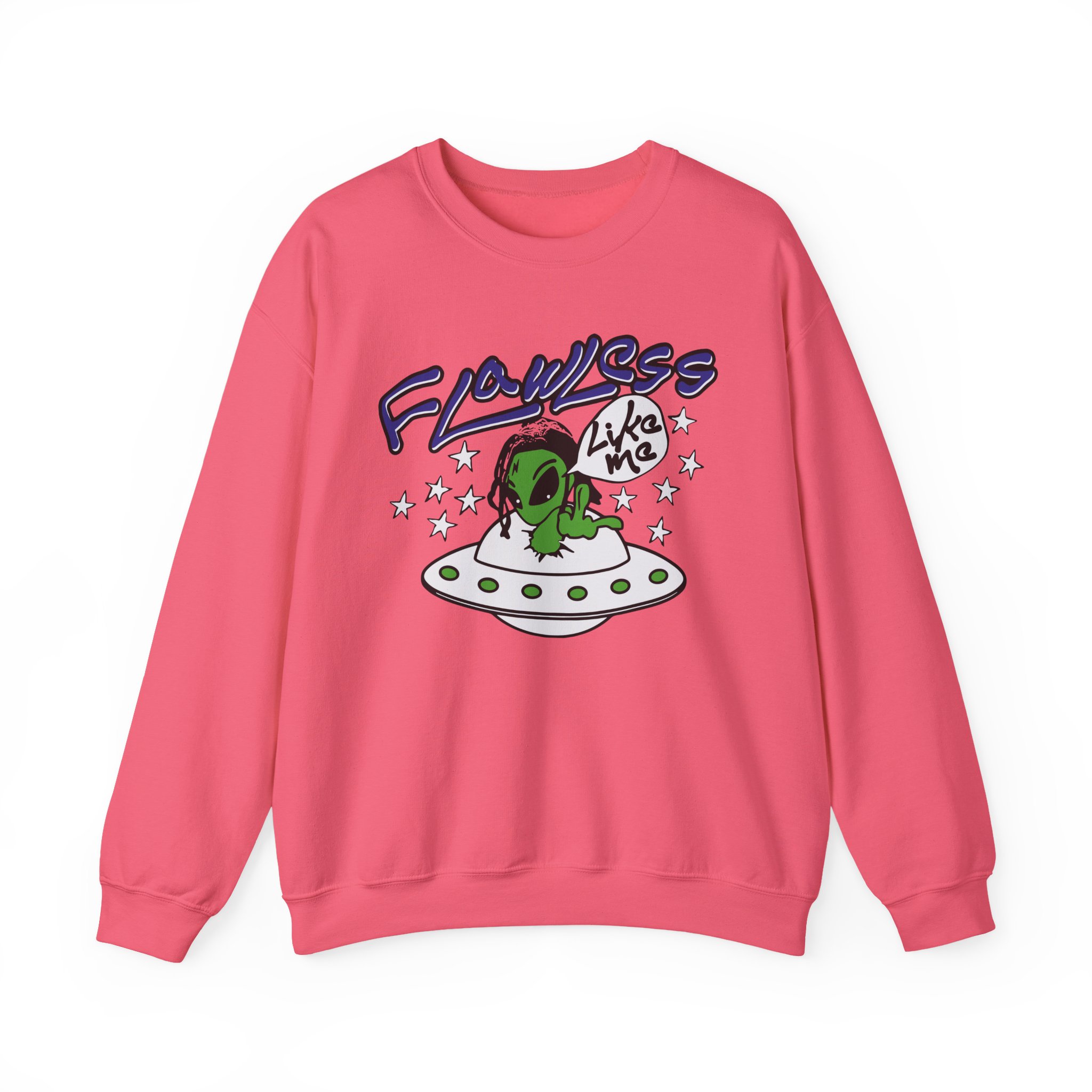 Lucki Flawless Like Me Alien Unisex Heavy Blendâ„¢ Crewneck Sweatshirt