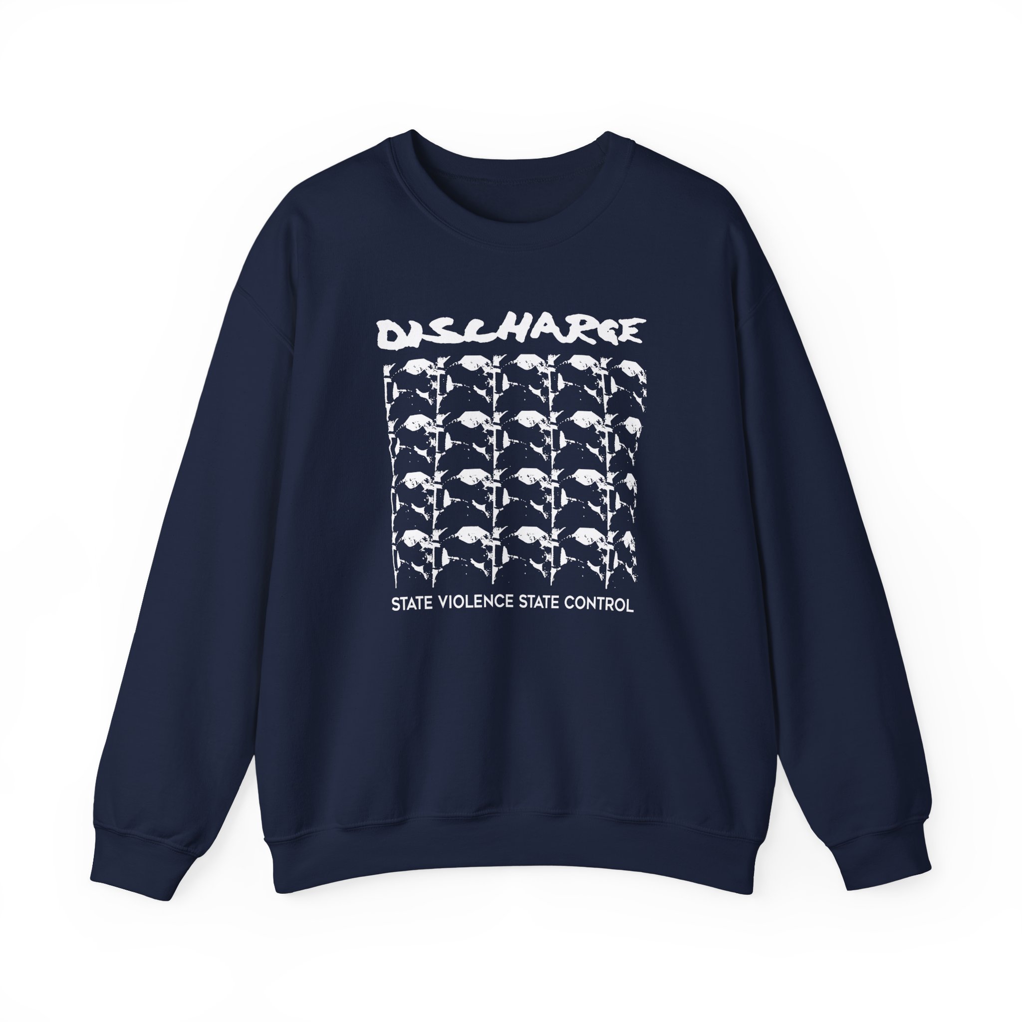 Discharge State Violence State Control Unisex Heavy Blendâ„¢ Crewneck Sweatshirt