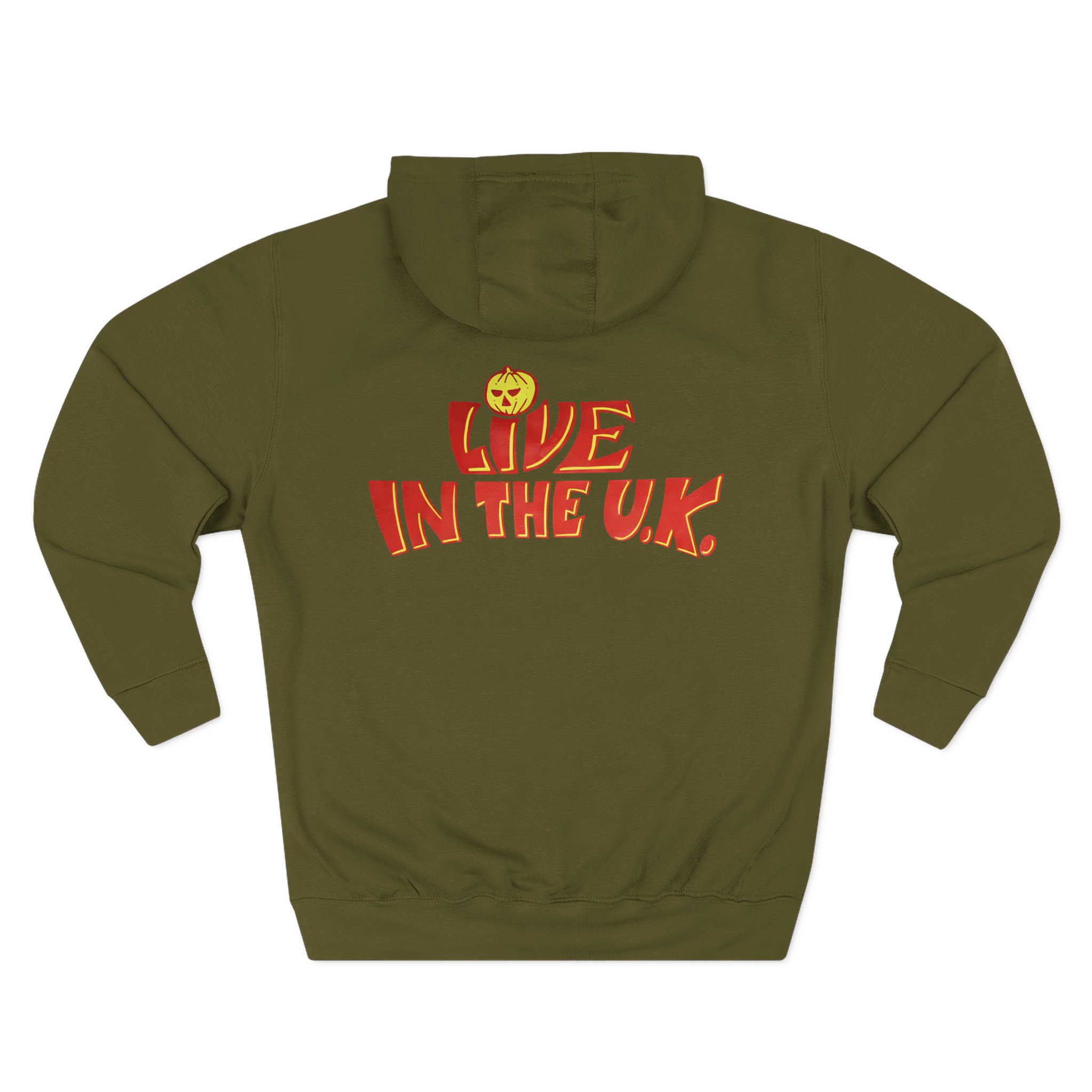 Helloween Live in the U.k. Three-Panel Fleece Hoodie