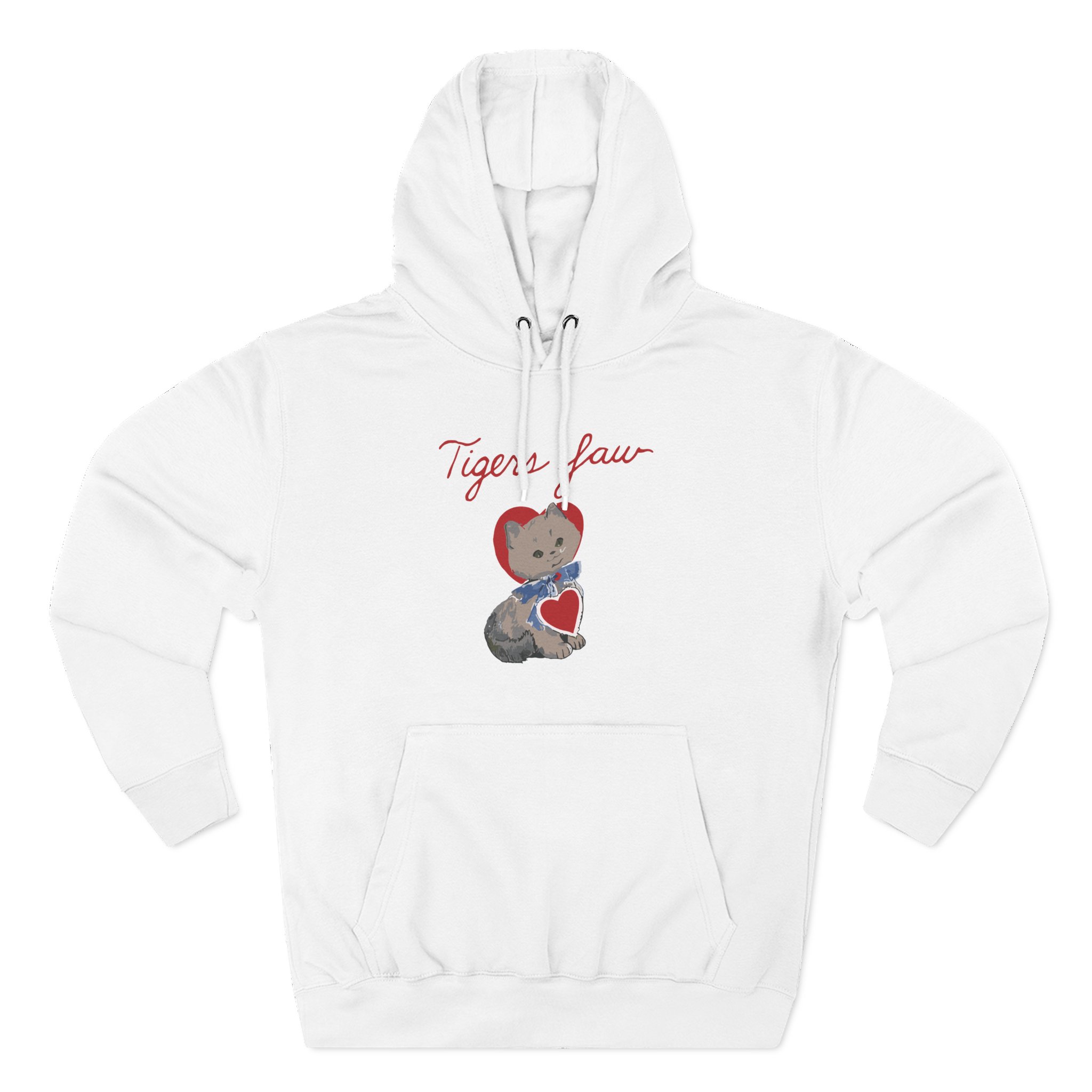 Tigers Jaw kitty baby Three-Panel Fleece Hoodie