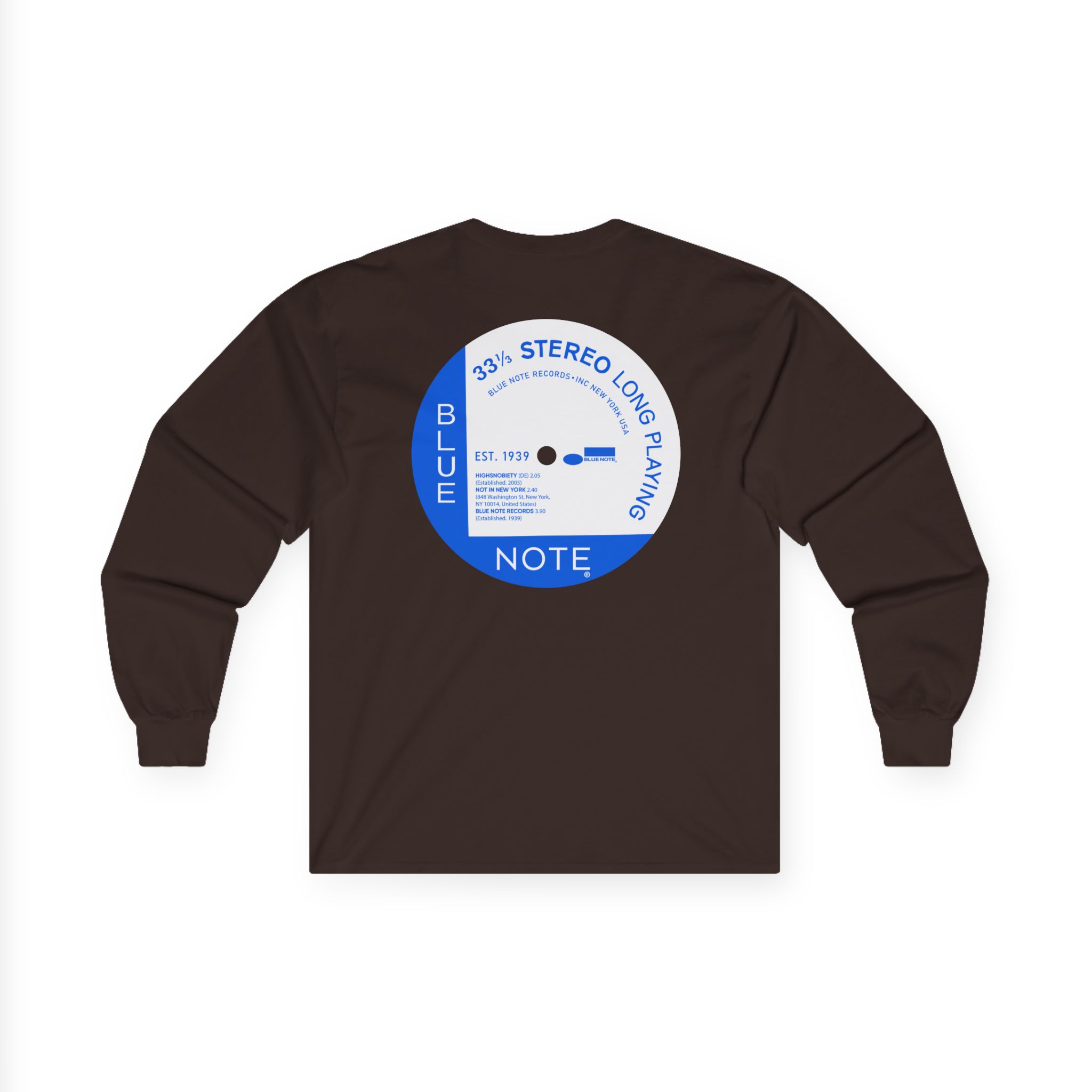 Blue Note X Highsnobiety Anniversary Unisex Ultra Cotton Long Sleeve Tee