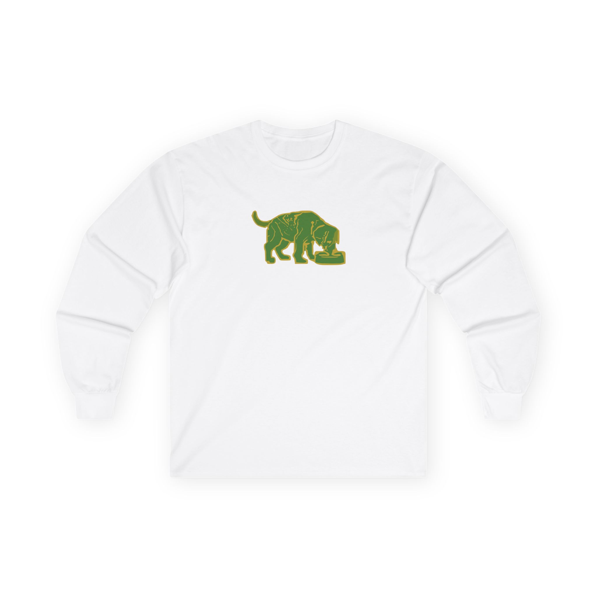Niko B Green Pixel Dog Unisex Ultra Cotton Long Sleeve Tee