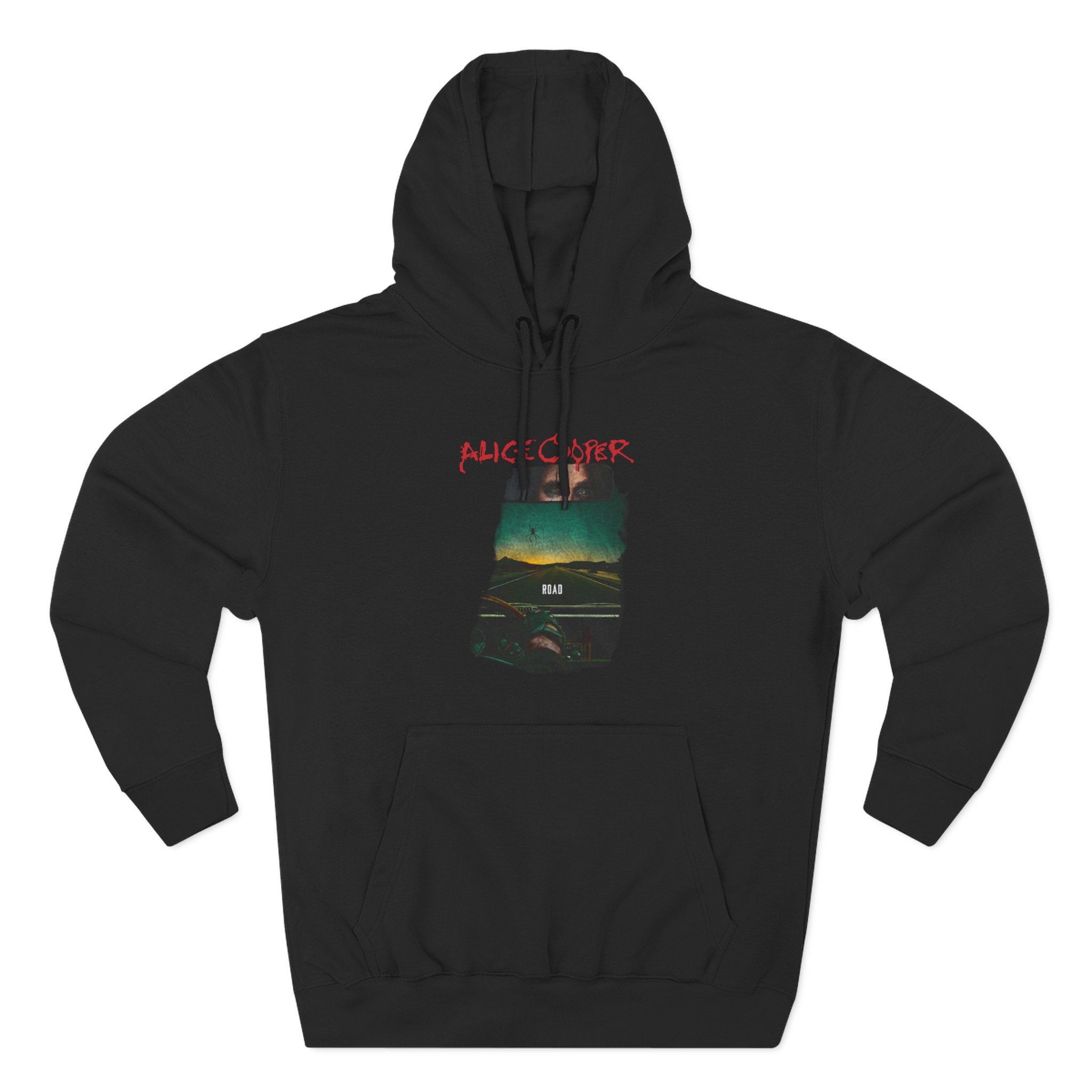 Alice Cooper Road Album Cover Three-Panel Fleece Hoodie