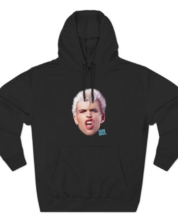 Billy Idol Billy Smirk Three-Panel Fleece Hoodie