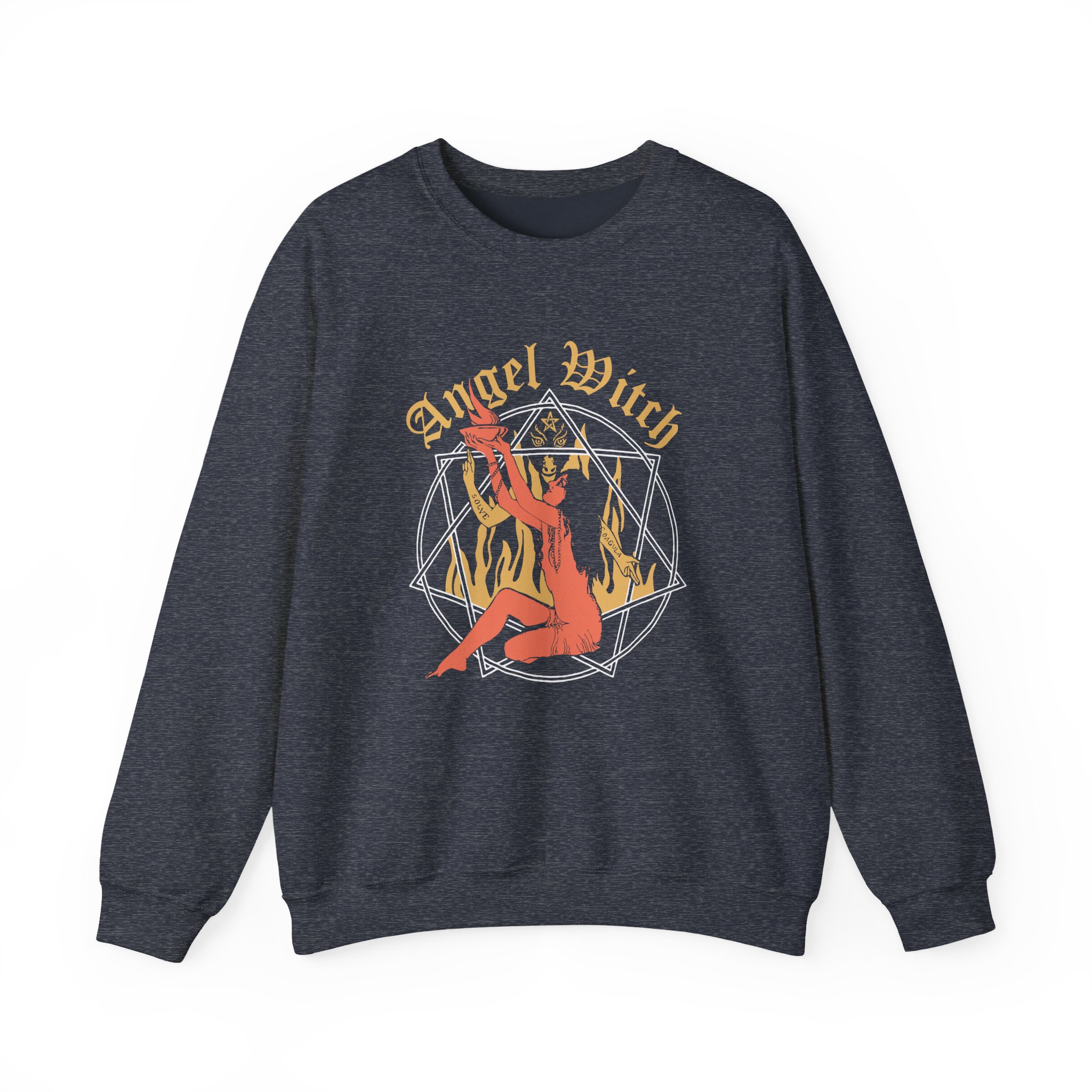Angel Witch Priestess Unisex Heavy Blendâ„¢ Crewneck Sweatshirt