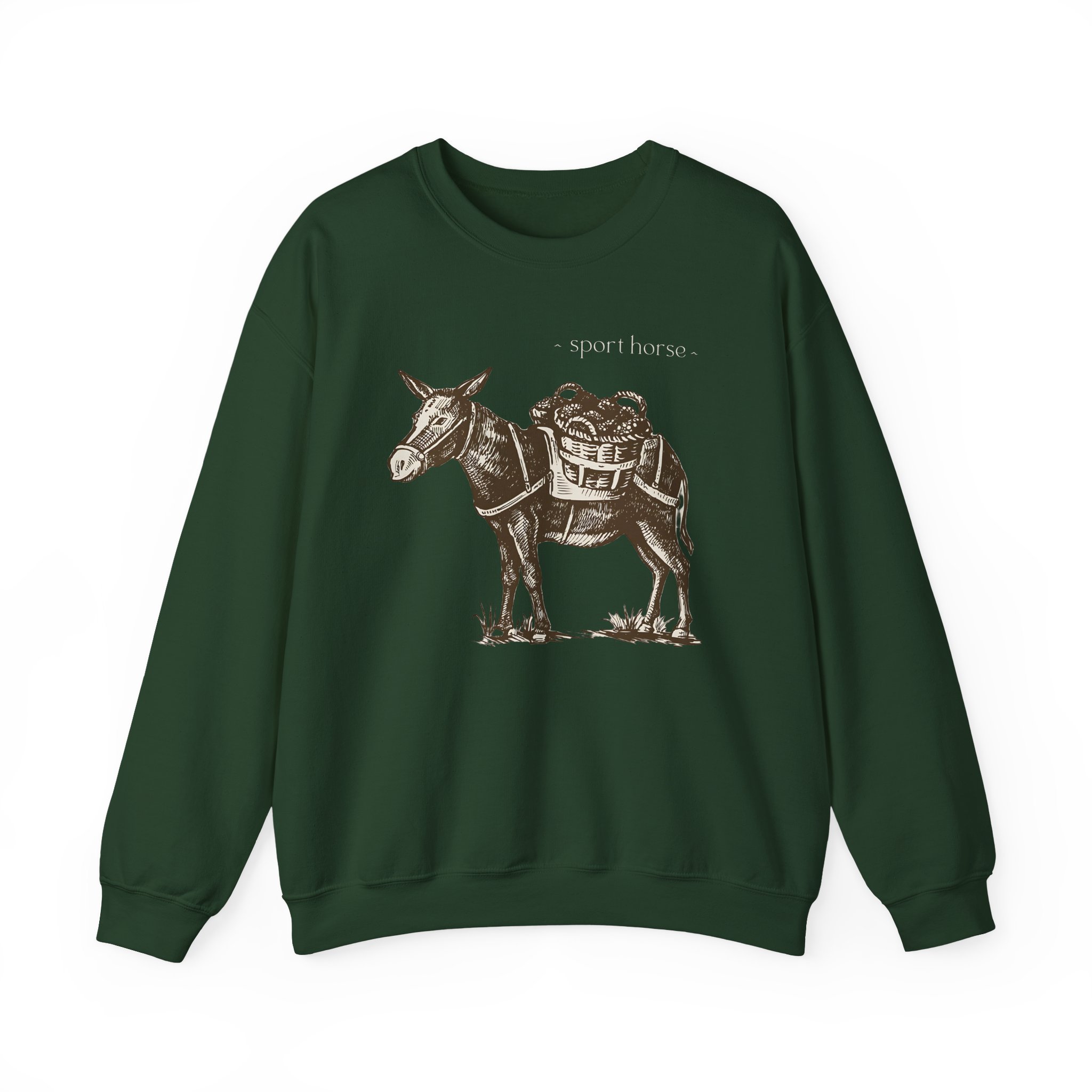 Mumbo Jumbo Sport Horse Unisex Heavy Blendâ„¢ Crewneck Sweatshirt