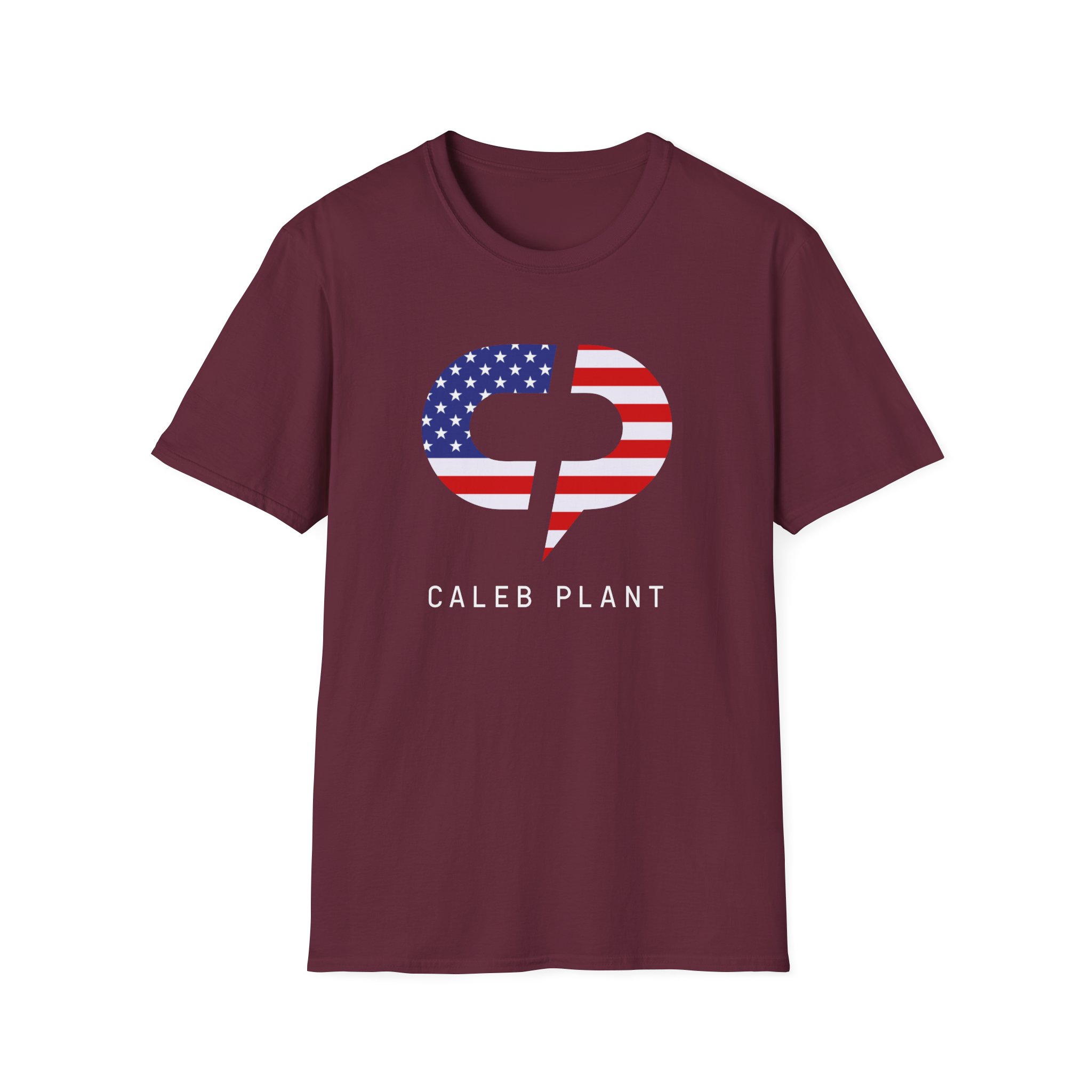 Caleb Plant Red, White and Blue Unisex Softstyle T-Shirt