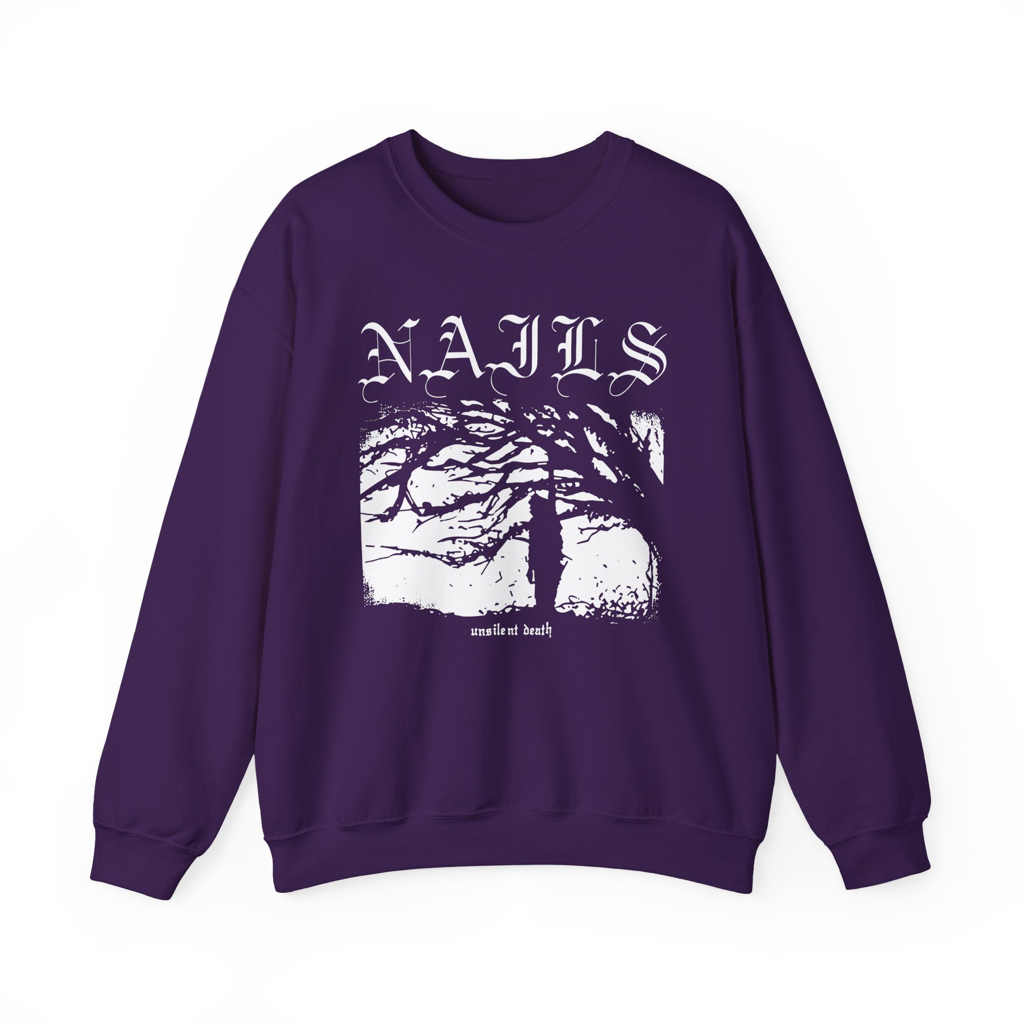 Nails Unsilent Death Unisex Heavy Blendâ„¢ Crewneck Sweatshirt
