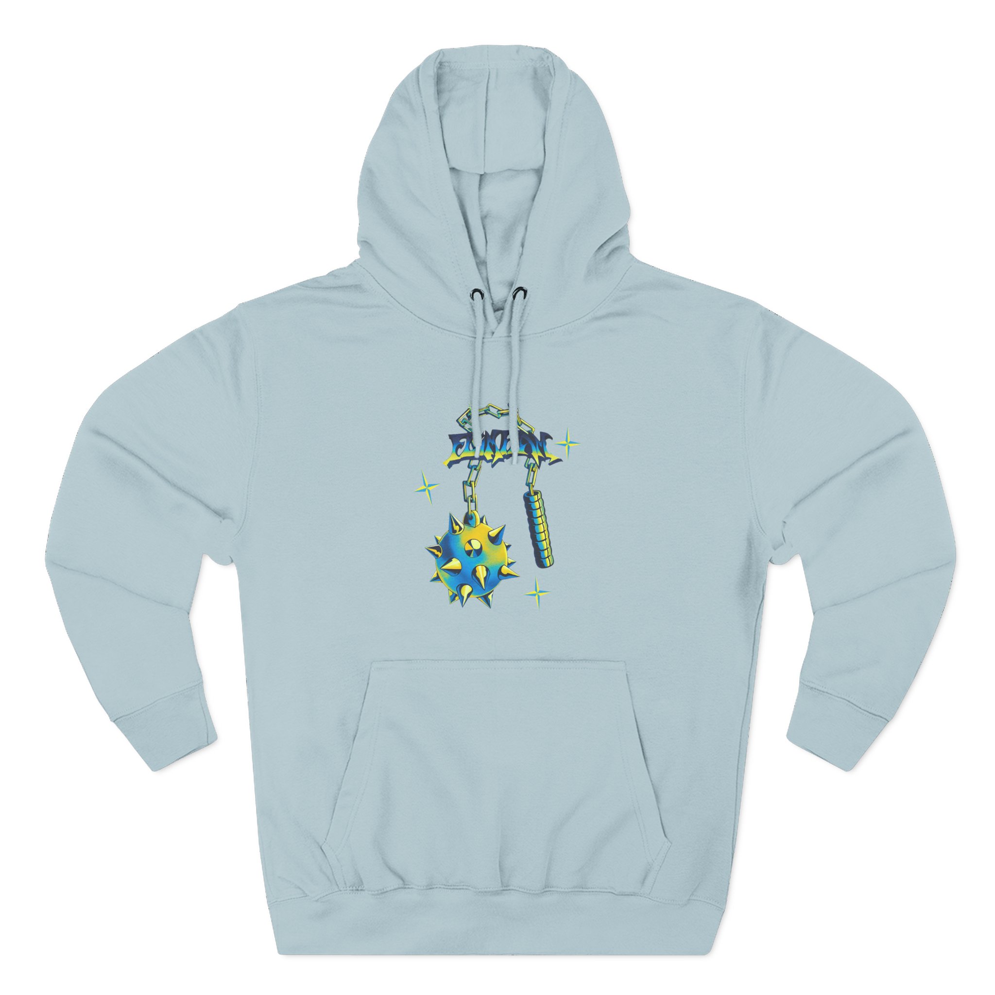 Flamingo Flim Flail Three-Panel Fleece Hoodie